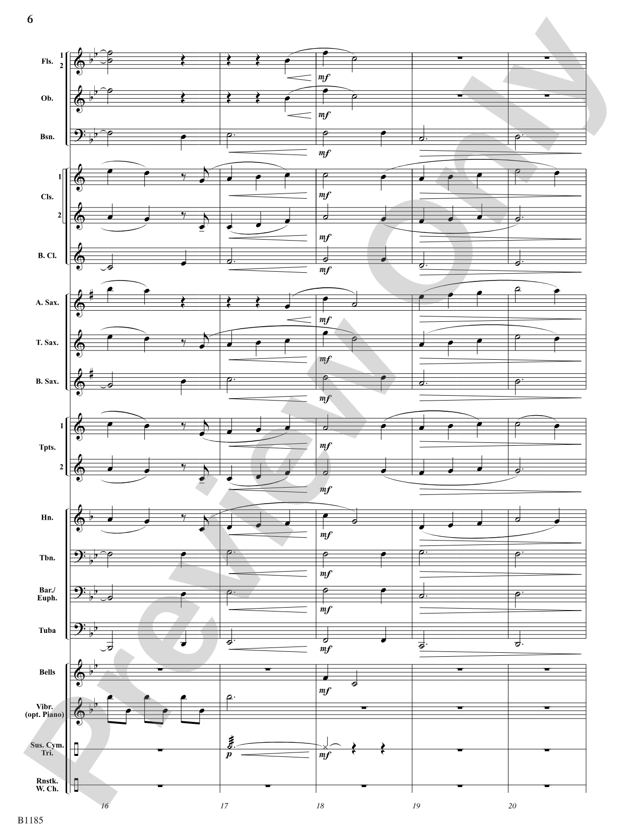 Whispering Winds: Concert Band Conductor Score & Parts