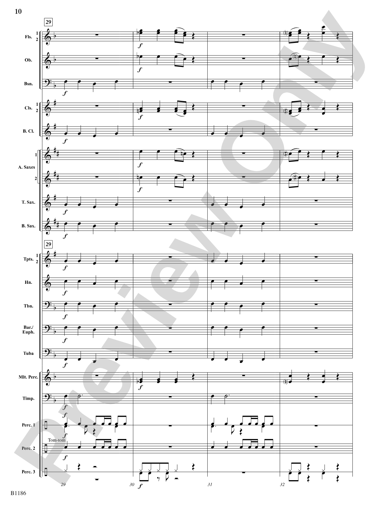 Calypso à la Rondo: Concert Band Conductor Score & Parts
