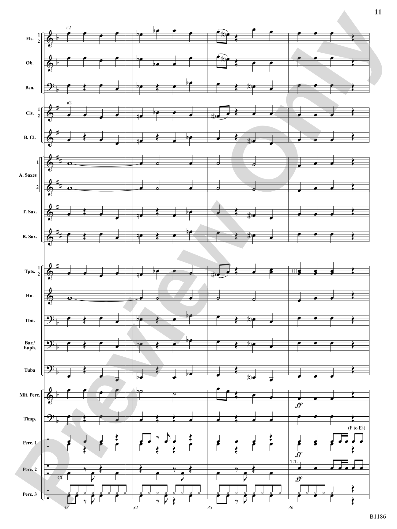 Calypso à la Rondo: Concert Band Conductor Score & Parts