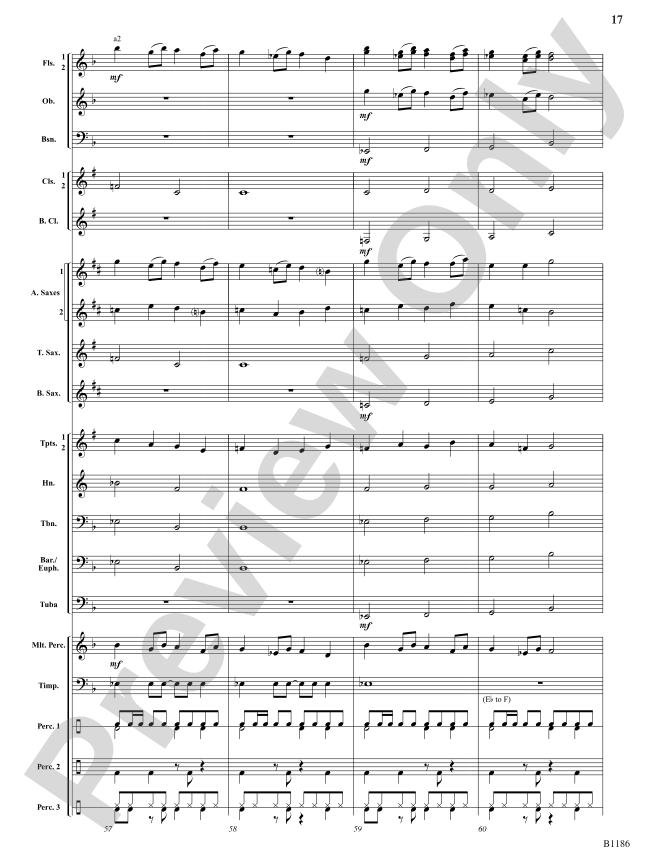 Calypso à la Rondo: Concert Band Conductor Score & Parts