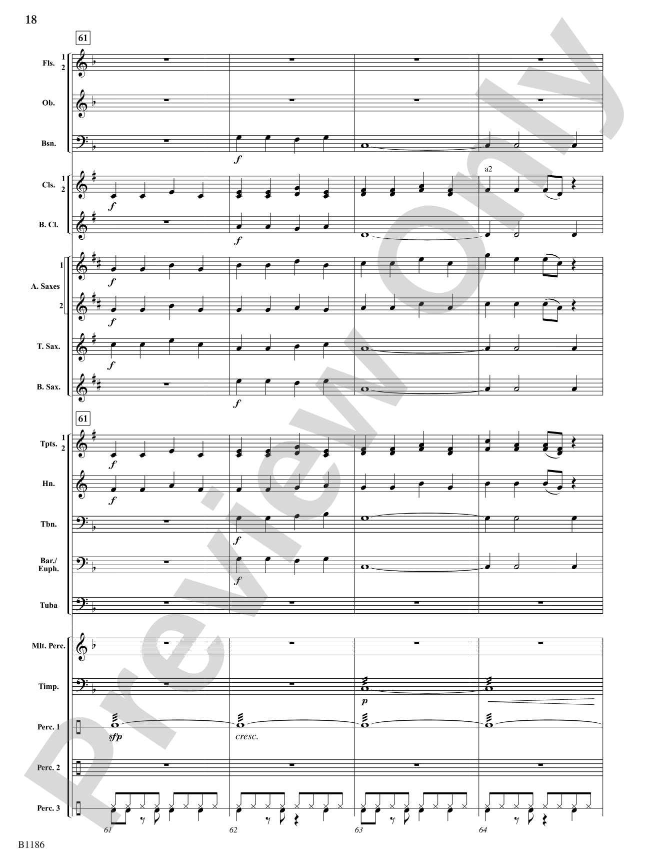 Calypso à la Rondo: Concert Band Conductor Score & Parts
