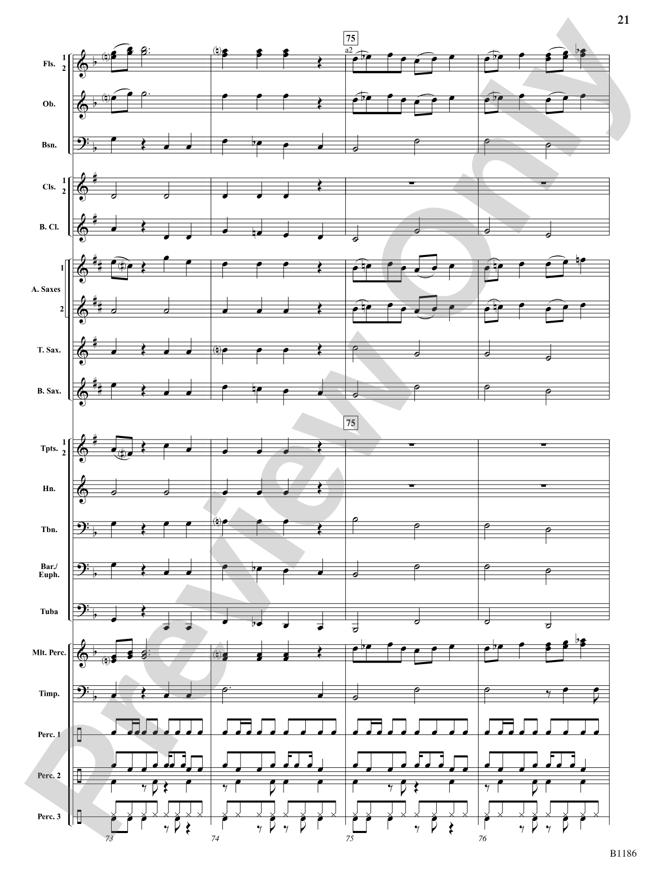 Calypso à la Rondo: Concert Band Conductor Score & Parts