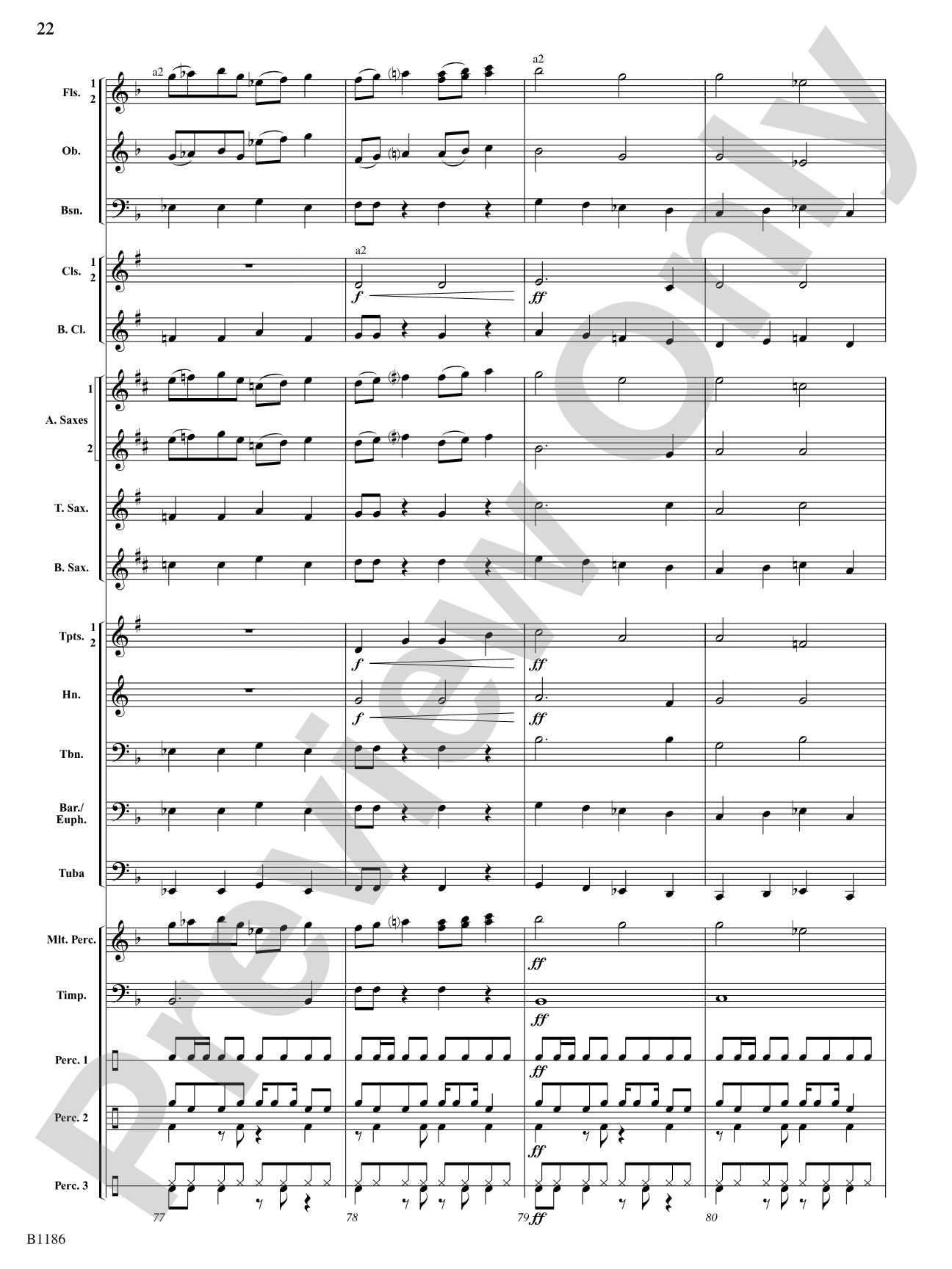 Calypso à la Rondo: Concert Band Conductor Score & Parts