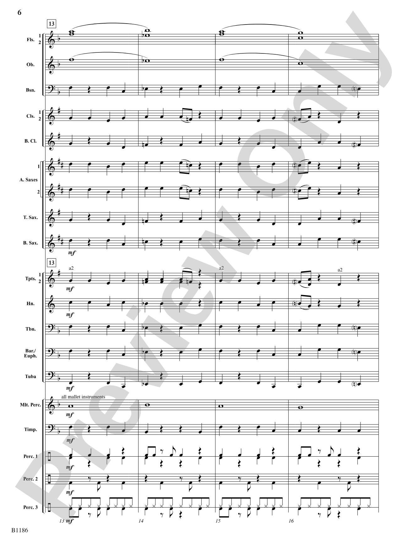 Calypso à la Rondo: Concert Band Conductor Score & Parts
