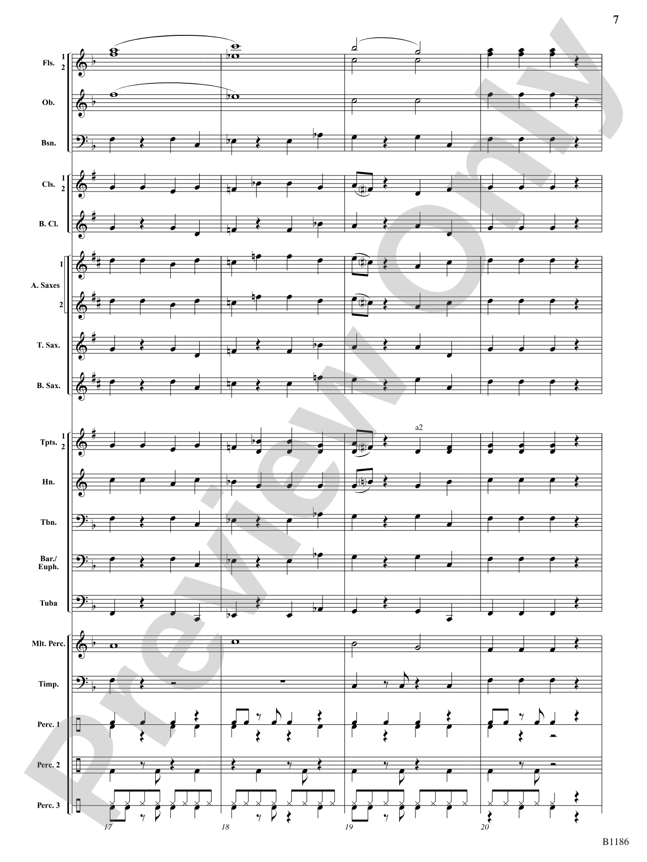 Calypso à la Rondo: Concert Band Conductor Score & Parts