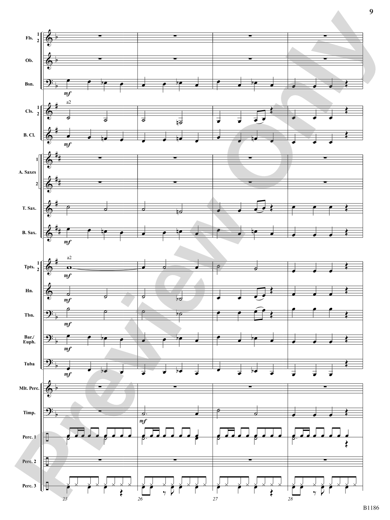 Calypso à la Rondo: Concert Band Conductor Score & Parts
