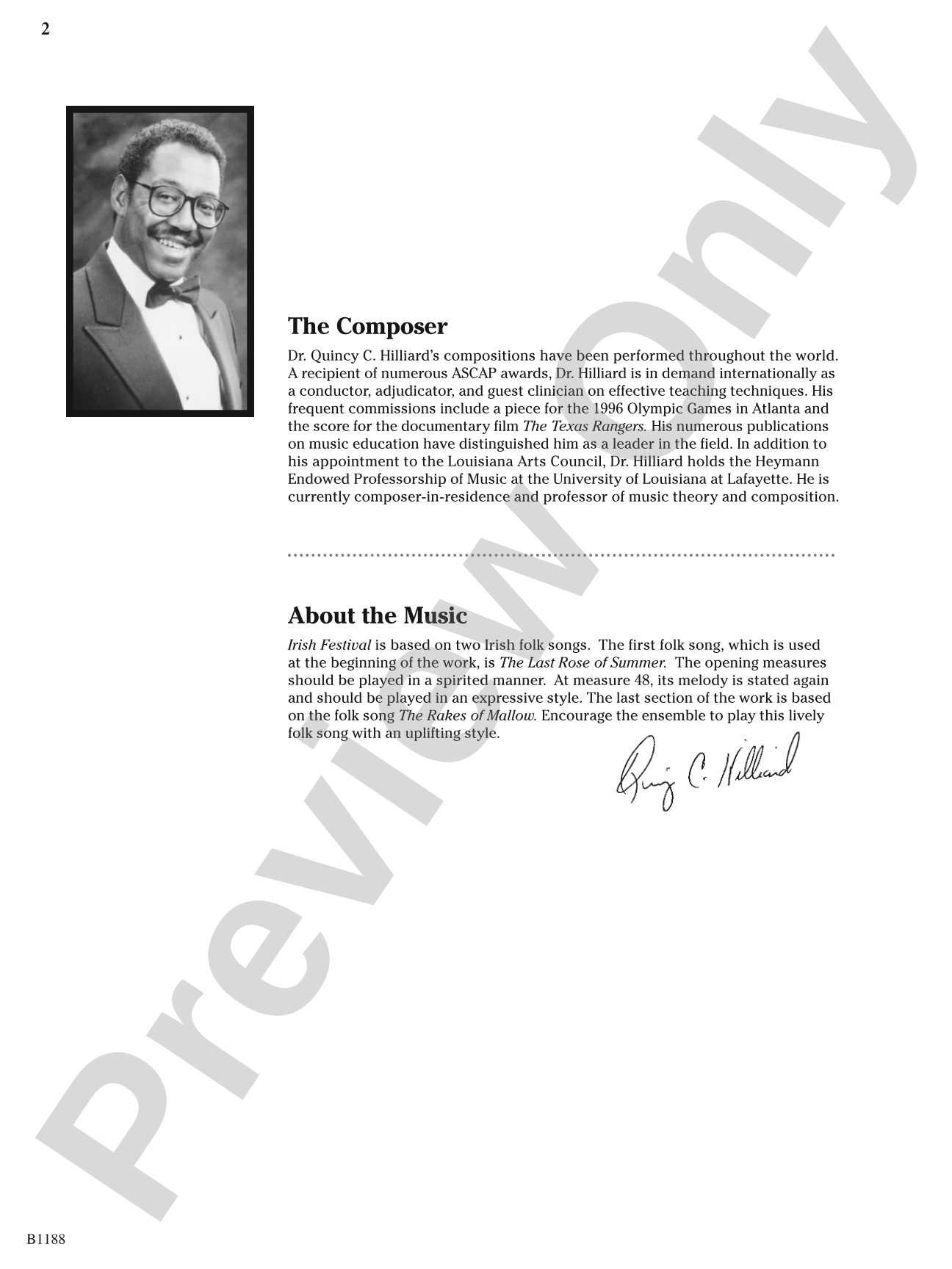 Irish Festival: Concert Band Conductor Score & Parts