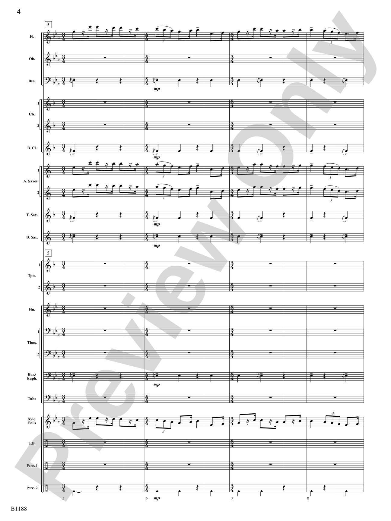 Irish Festival: Concert Band Conductor Score & Parts