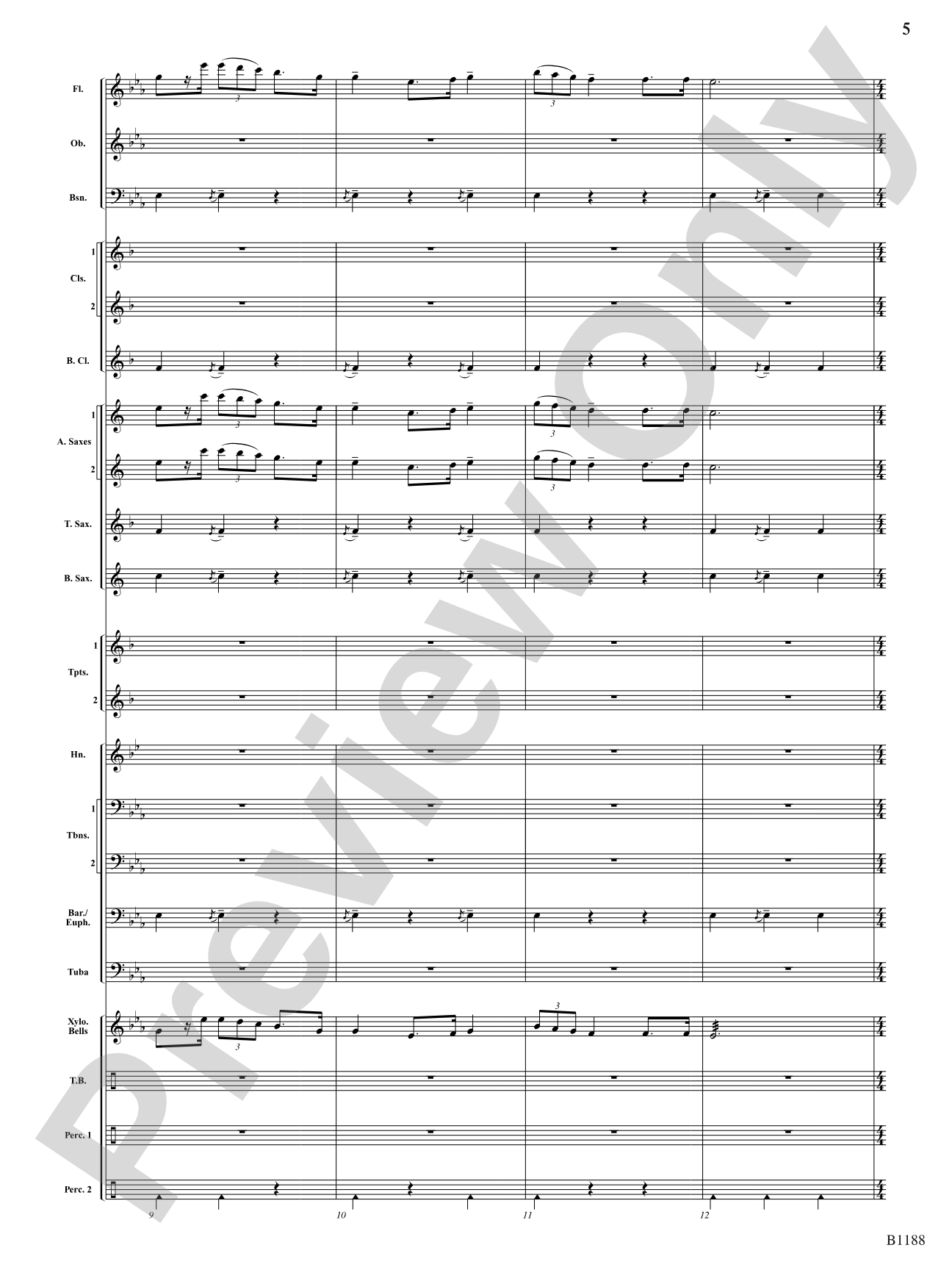 Irish Festival: Concert Band Conductor Score & Parts
