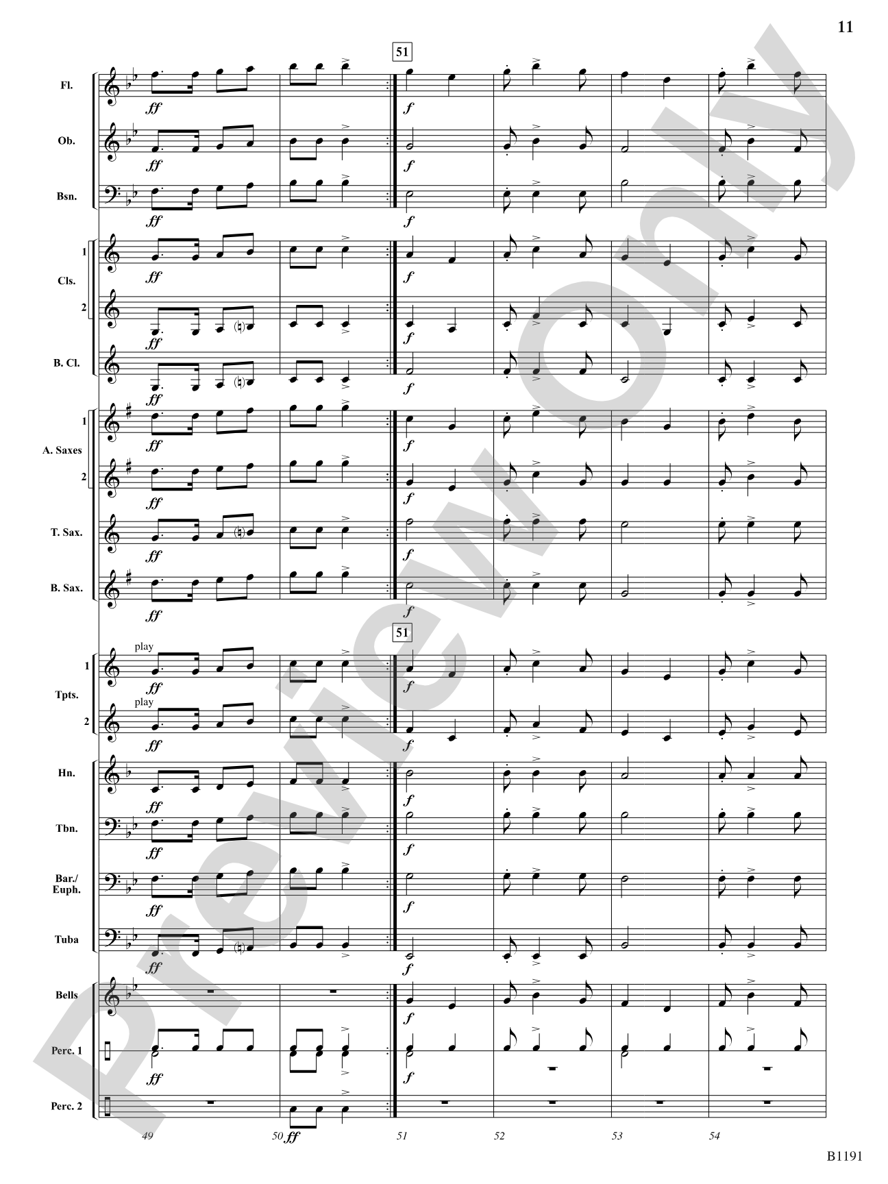 Ho Ho Hoedown: Concert Band Conductor Score & Parts