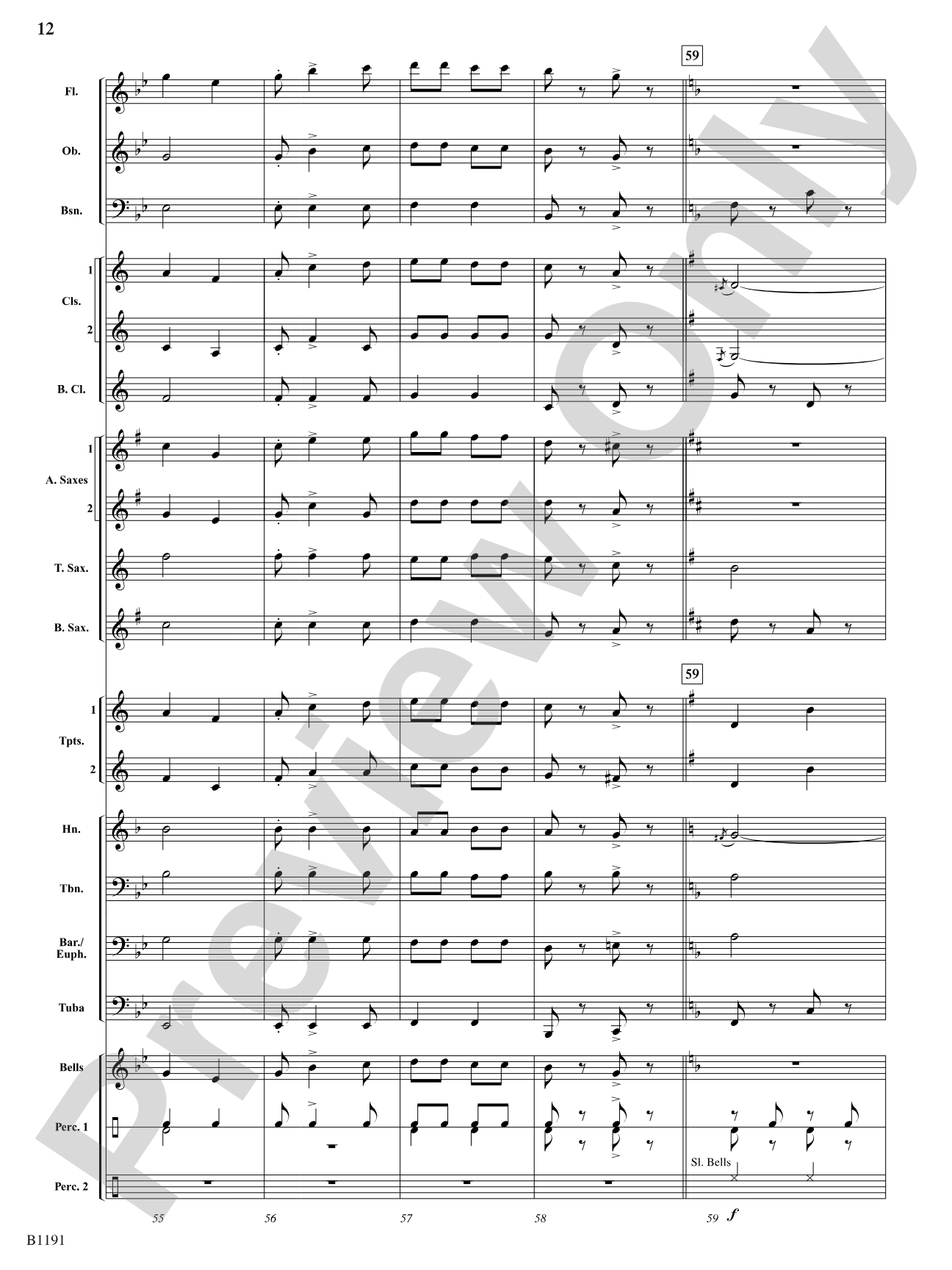 Ho Ho Hoedown: Concert Band Conductor Score & Parts