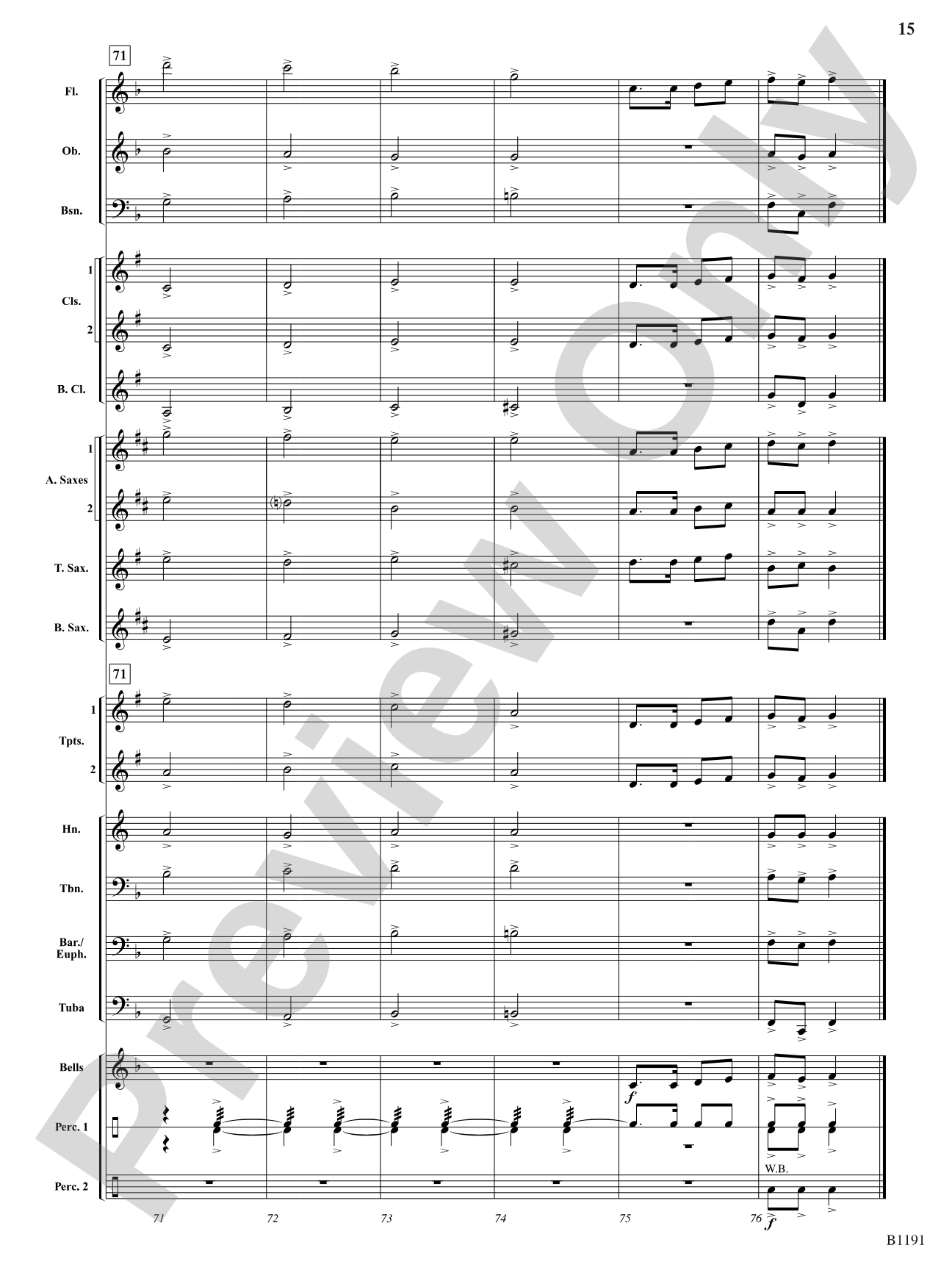 Ho Ho Hoedown: Concert Band Conductor Score & Parts