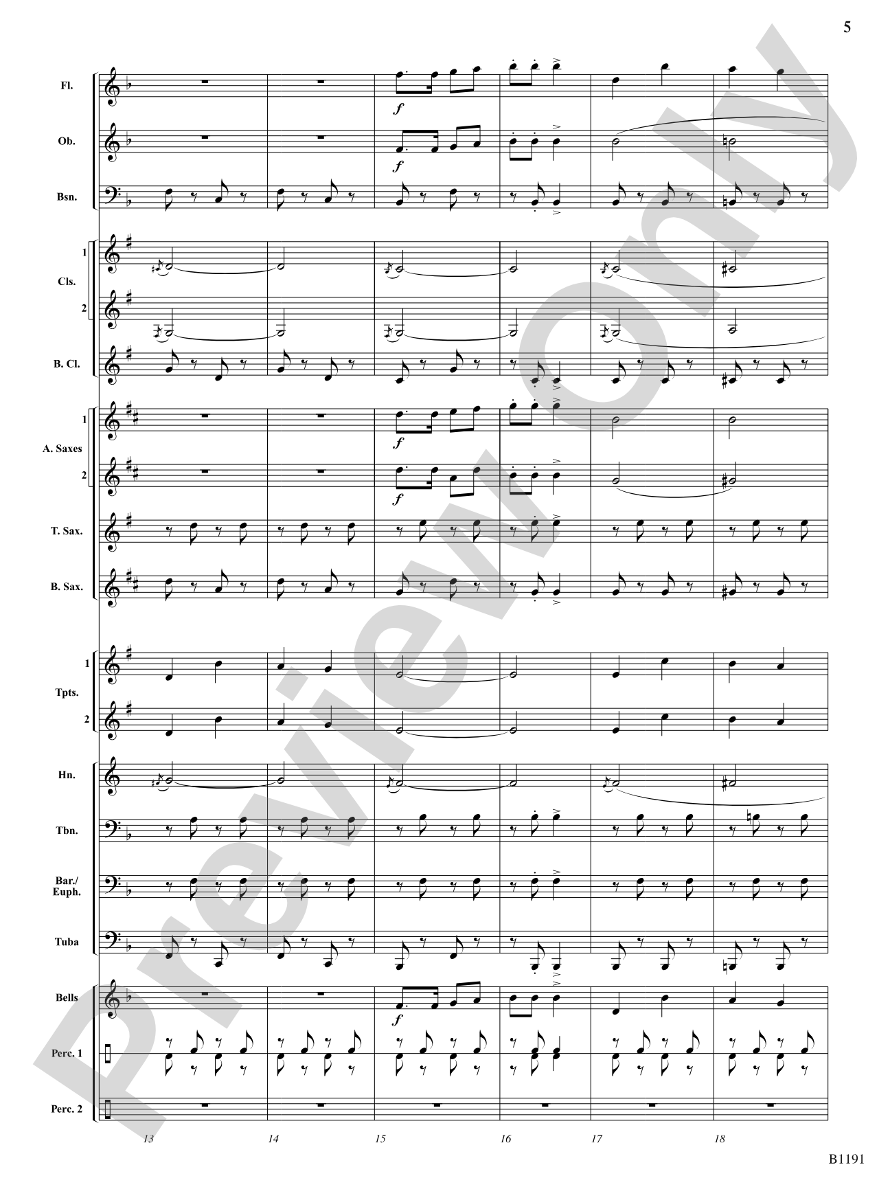 Ho Ho Hoedown: Concert Band Conductor Score & Parts