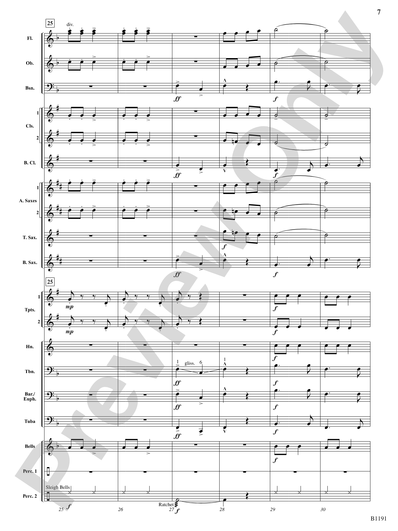 Ho Ho Hoedown: Concert Band Conductor Score & Parts