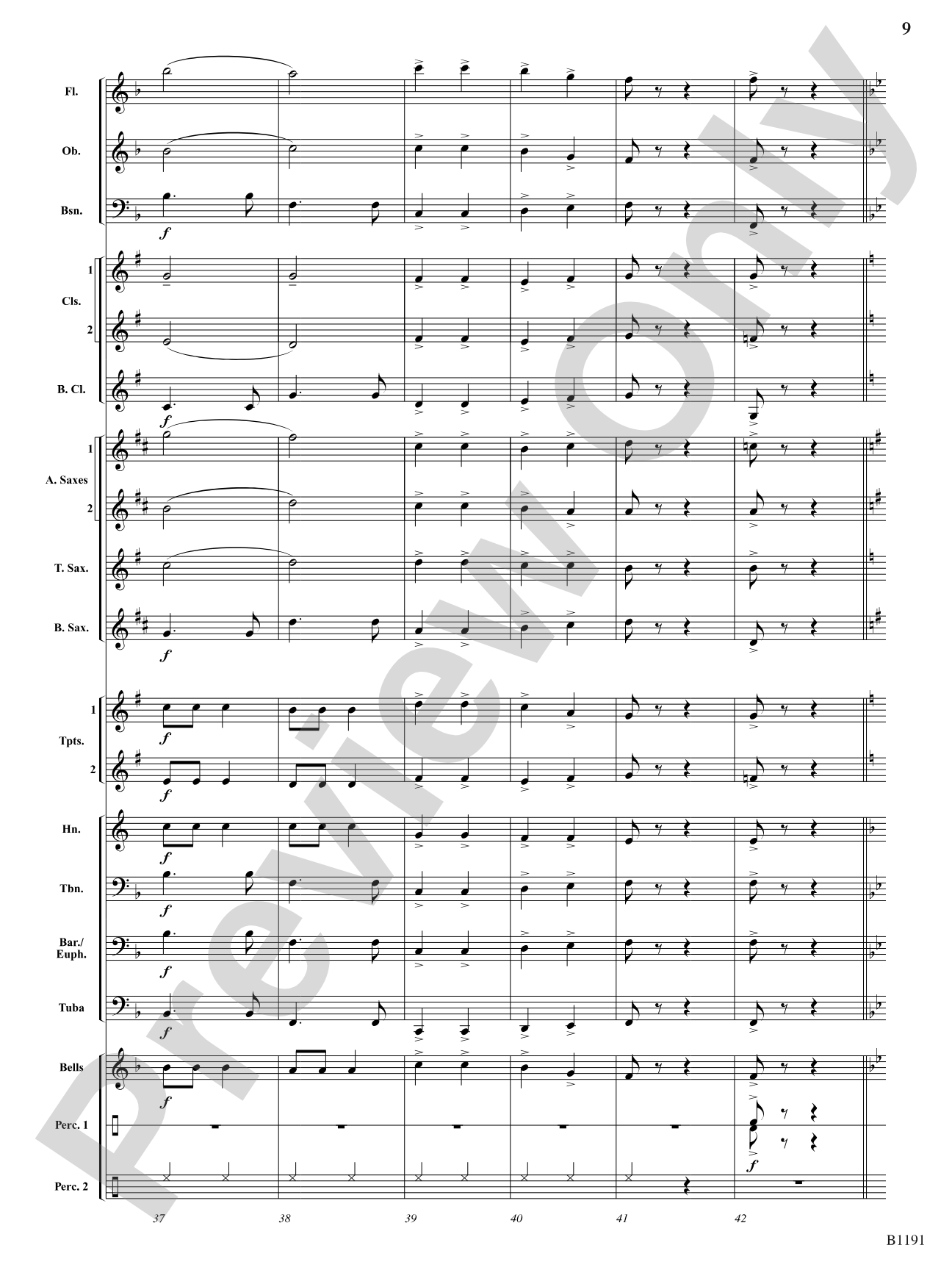 Ho Ho Hoedown: Concert Band Conductor Score & Parts