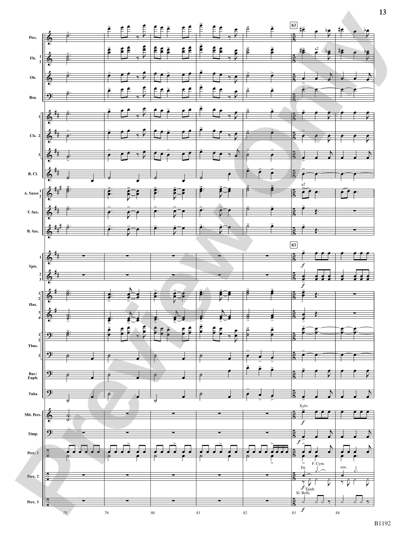 Flight of the Griffin: Concert Band Conductor Score & Parts