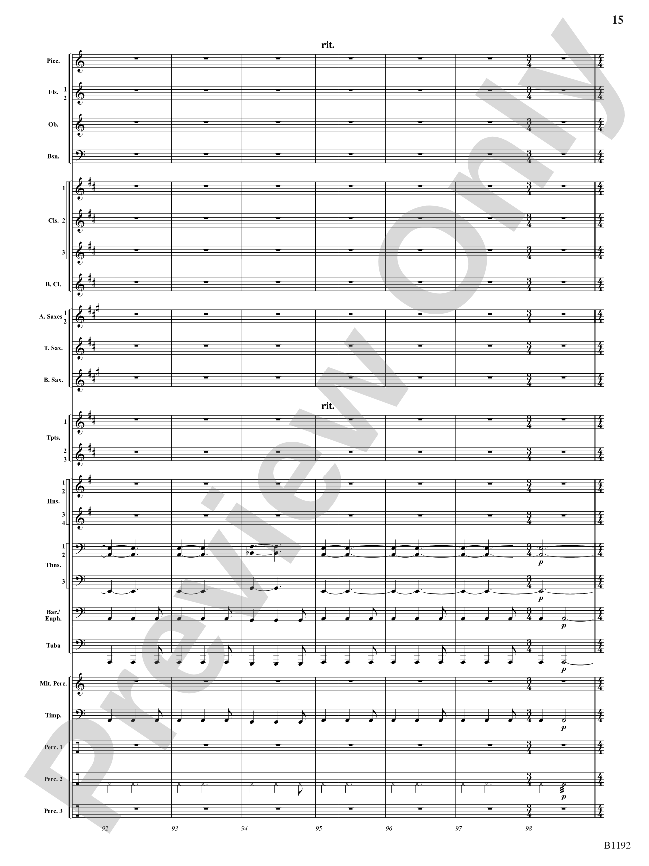 Flight of the Griffin: Concert Band Conductor Score & Parts