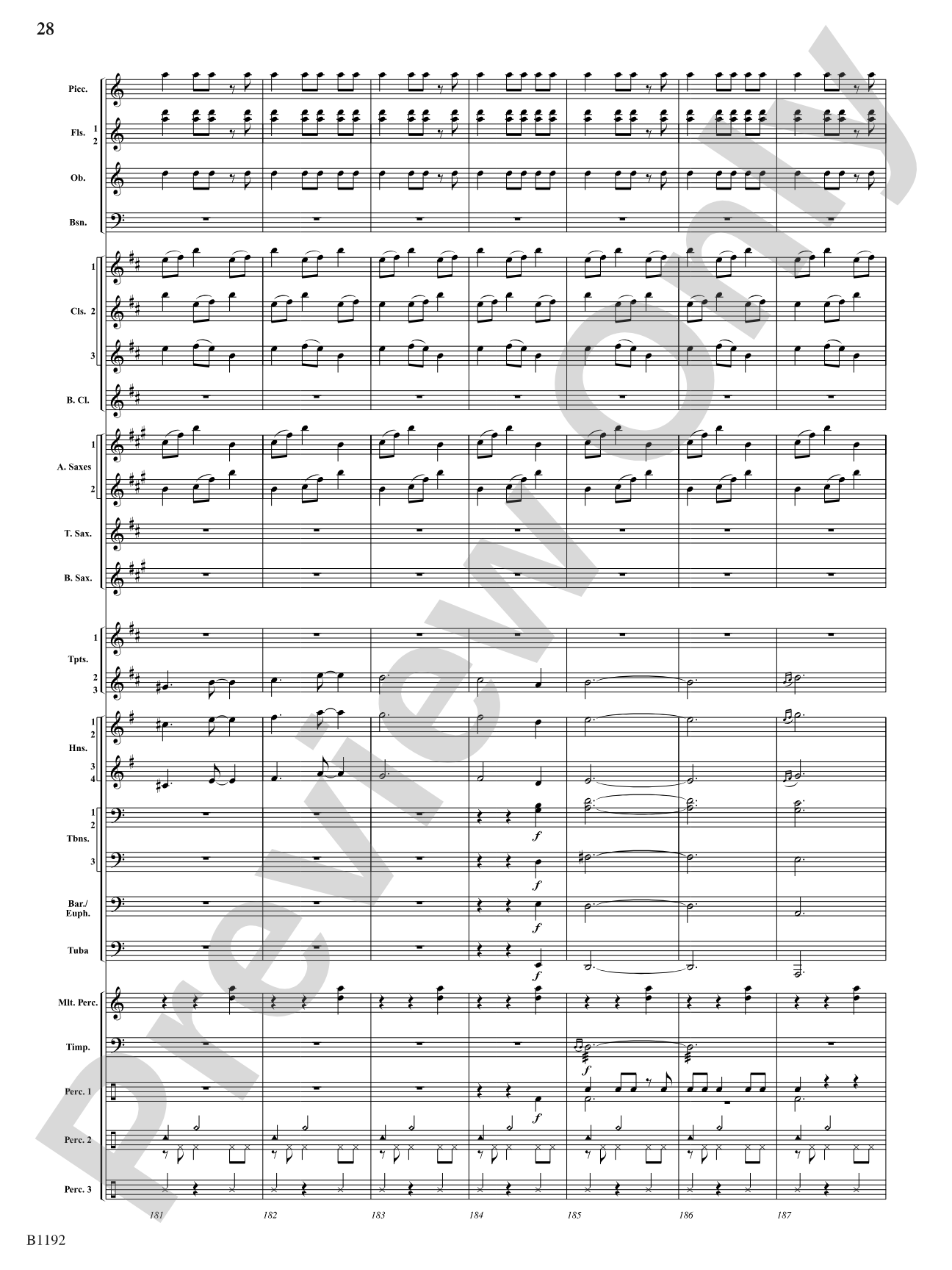 Flight of the Griffin: Concert Band Conductor Score & Parts