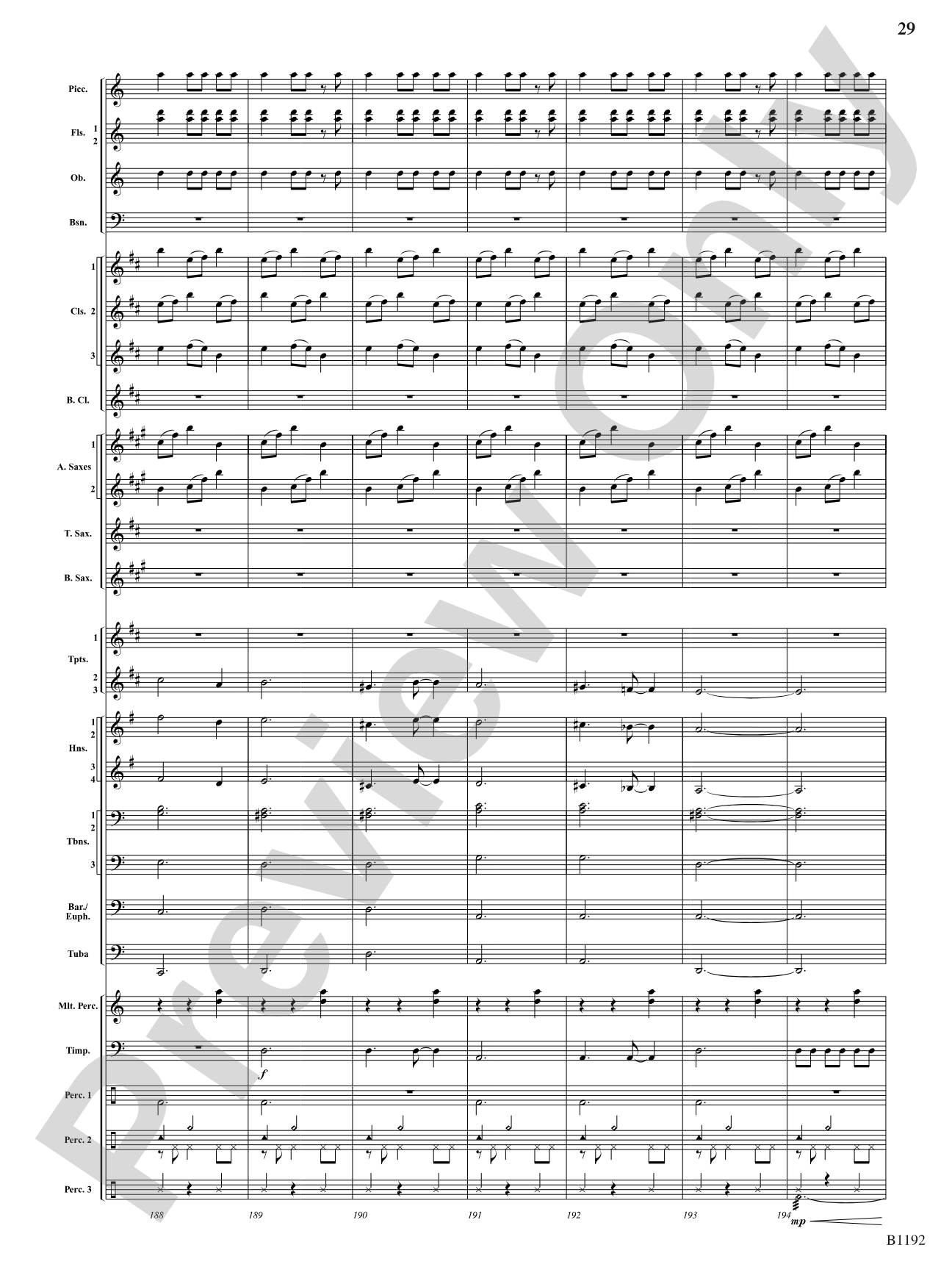 Flight of the Griffin: Concert Band Conductor Score & Parts