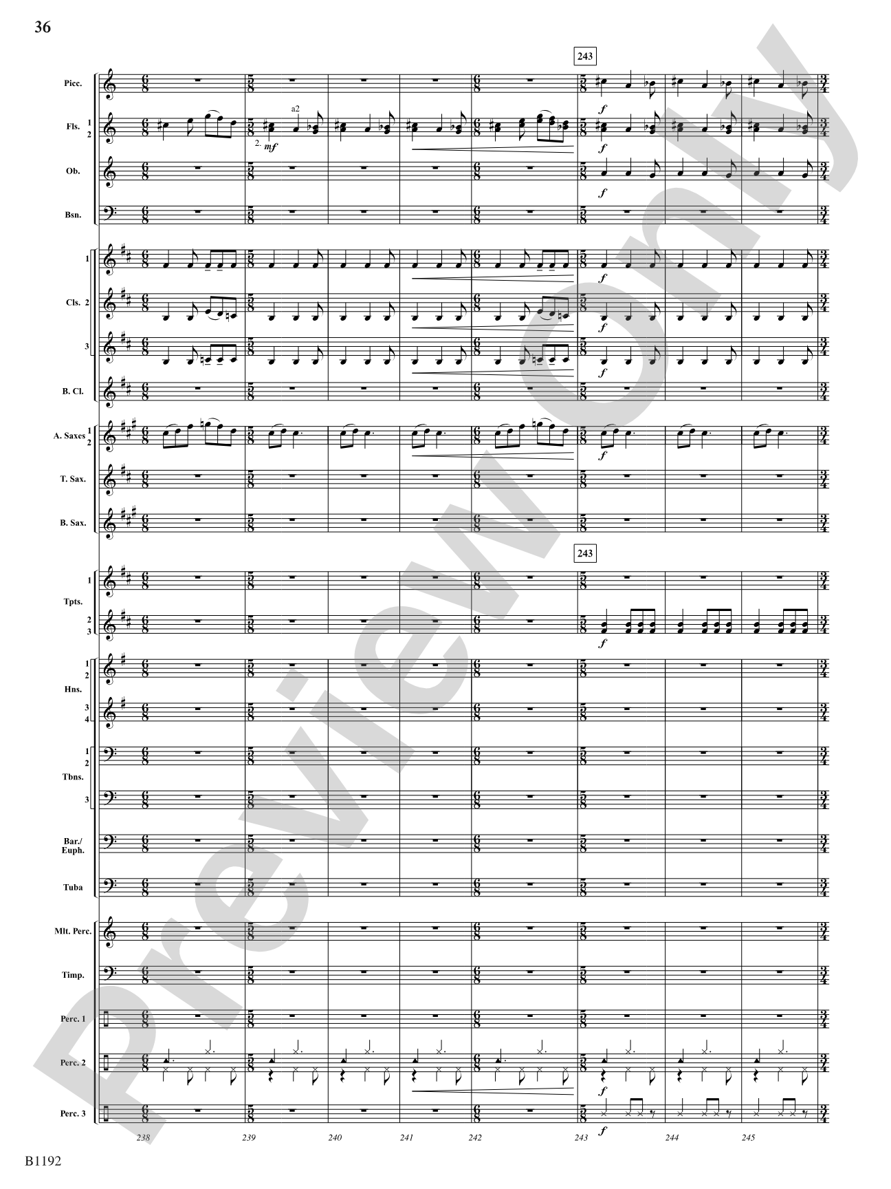 Flight of the Griffin: Concert Band Conductor Score & Parts
