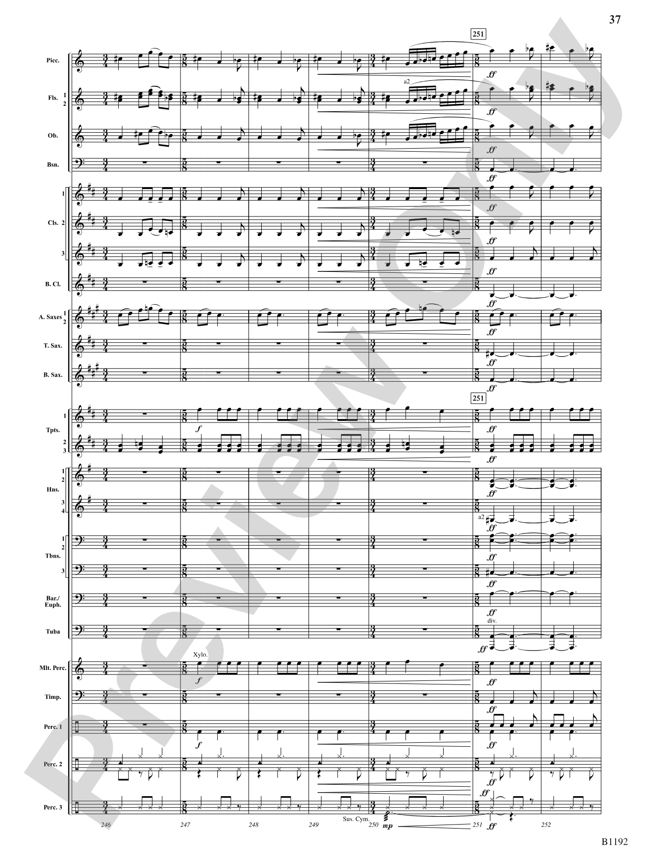 Flight of the Griffin: Concert Band Conductor Score & Parts