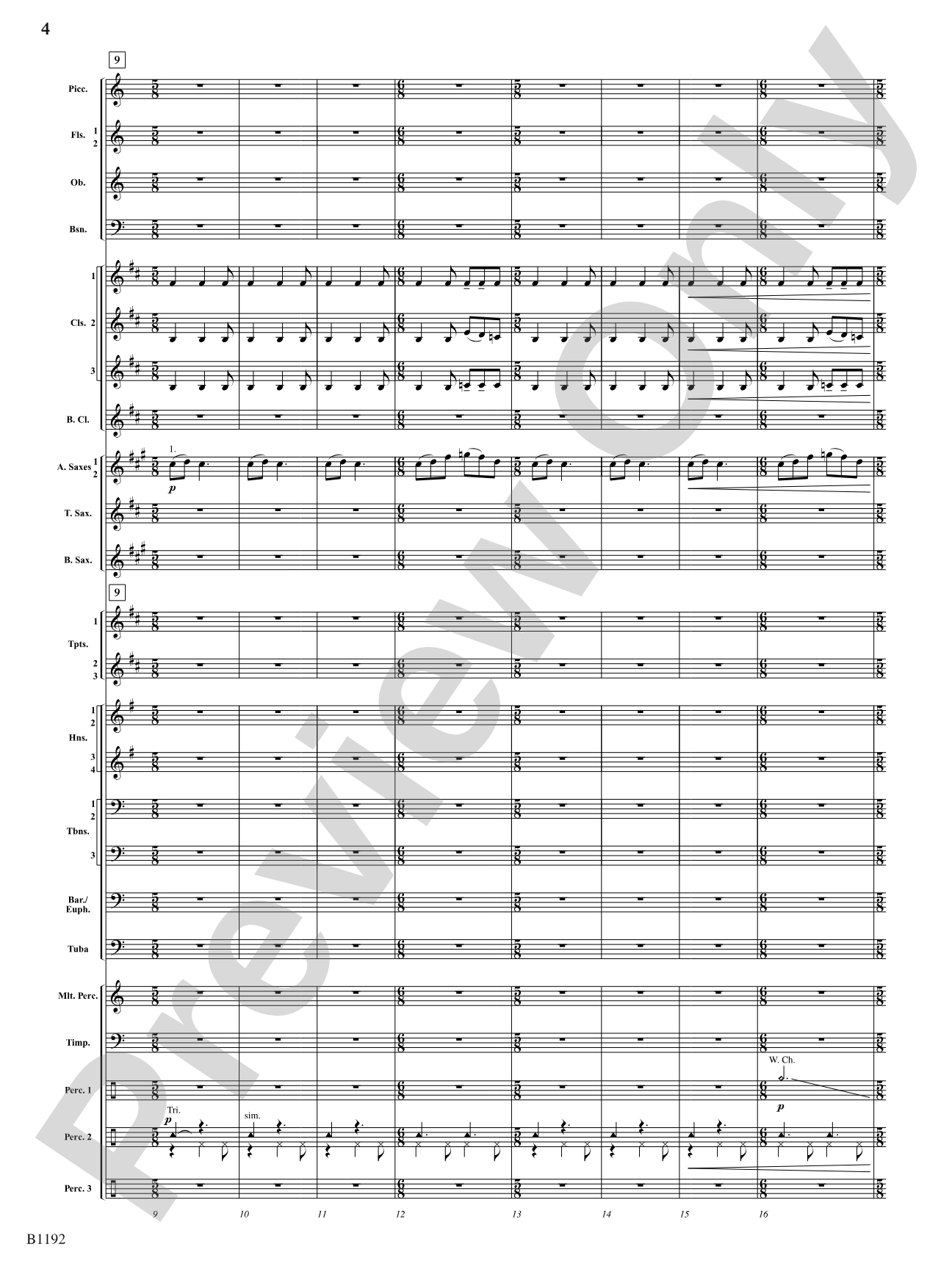 Flight of the Griffin: Concert Band Conductor Score & Parts