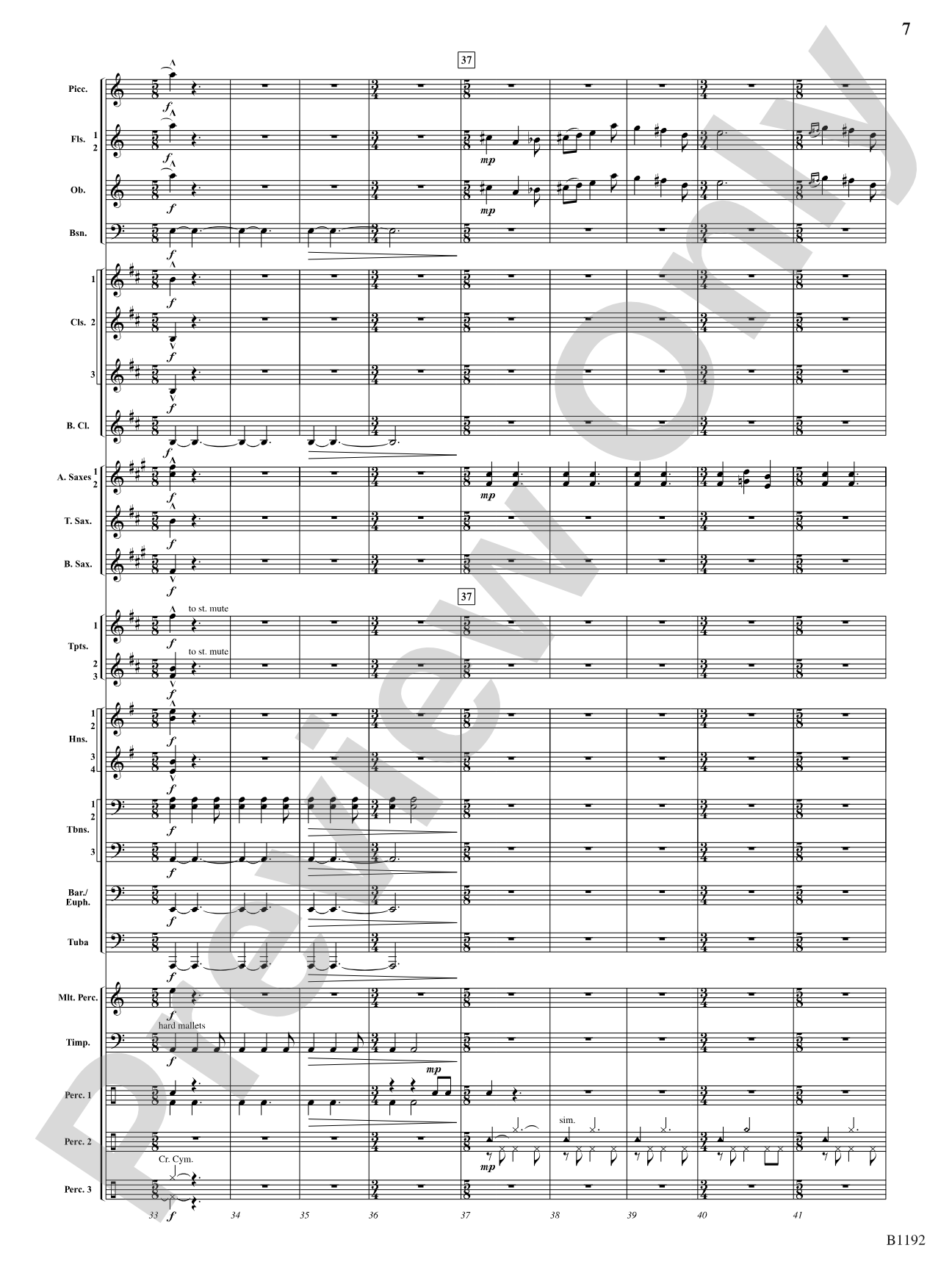 Flight of the Griffin: Concert Band Conductor Score & Parts