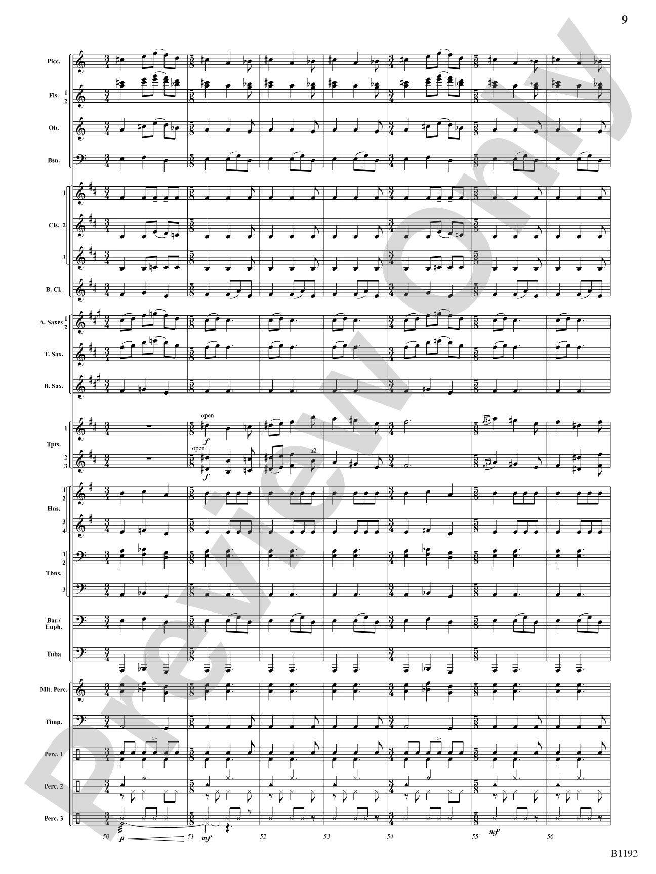 Flight of the Griffin: Concert Band Conductor Score & Parts