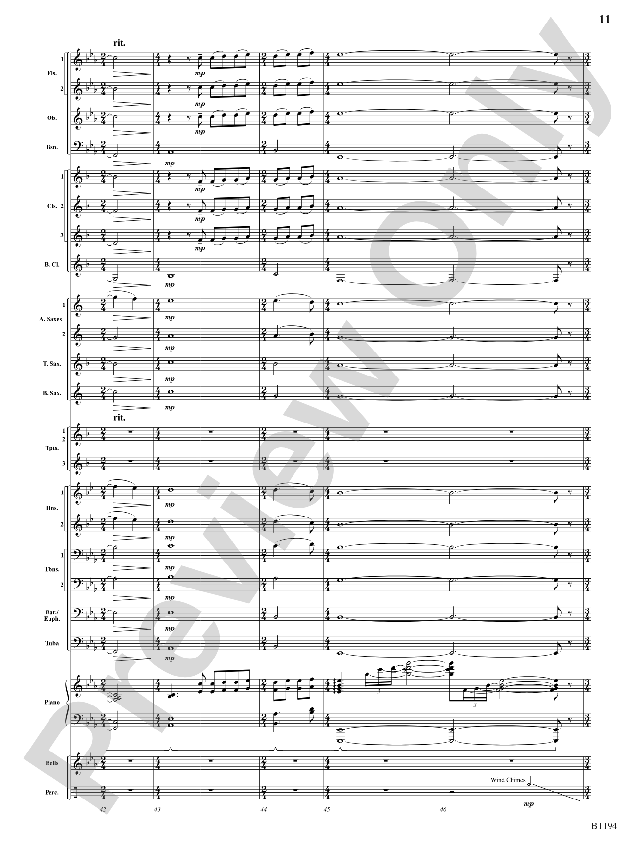 Walden: Concert Band Conductor Score & Parts