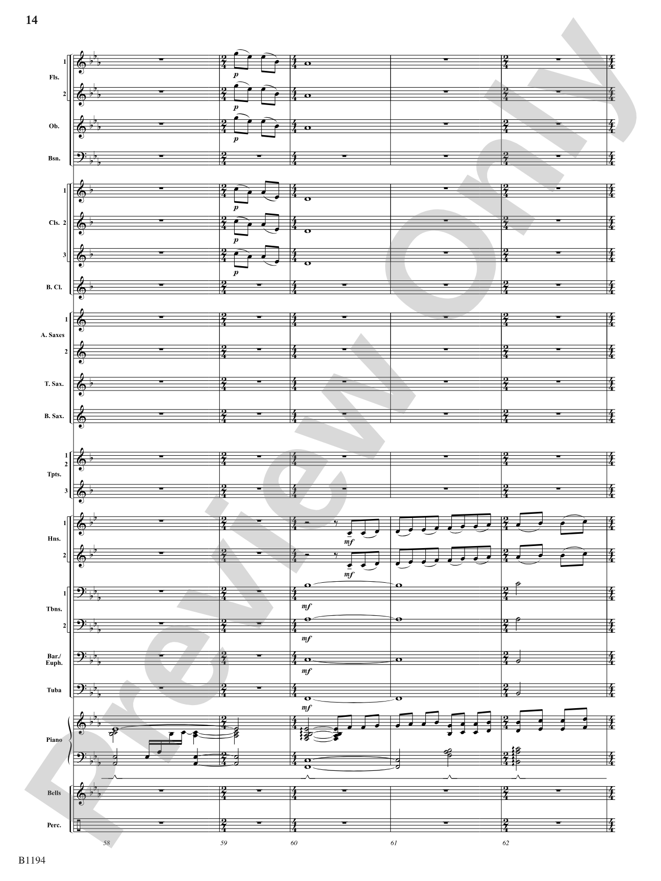 Walden: Concert Band Conductor Score & Parts