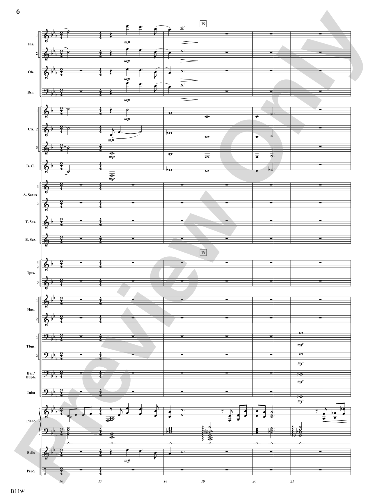 Walden: Concert Band Conductor Score & Parts