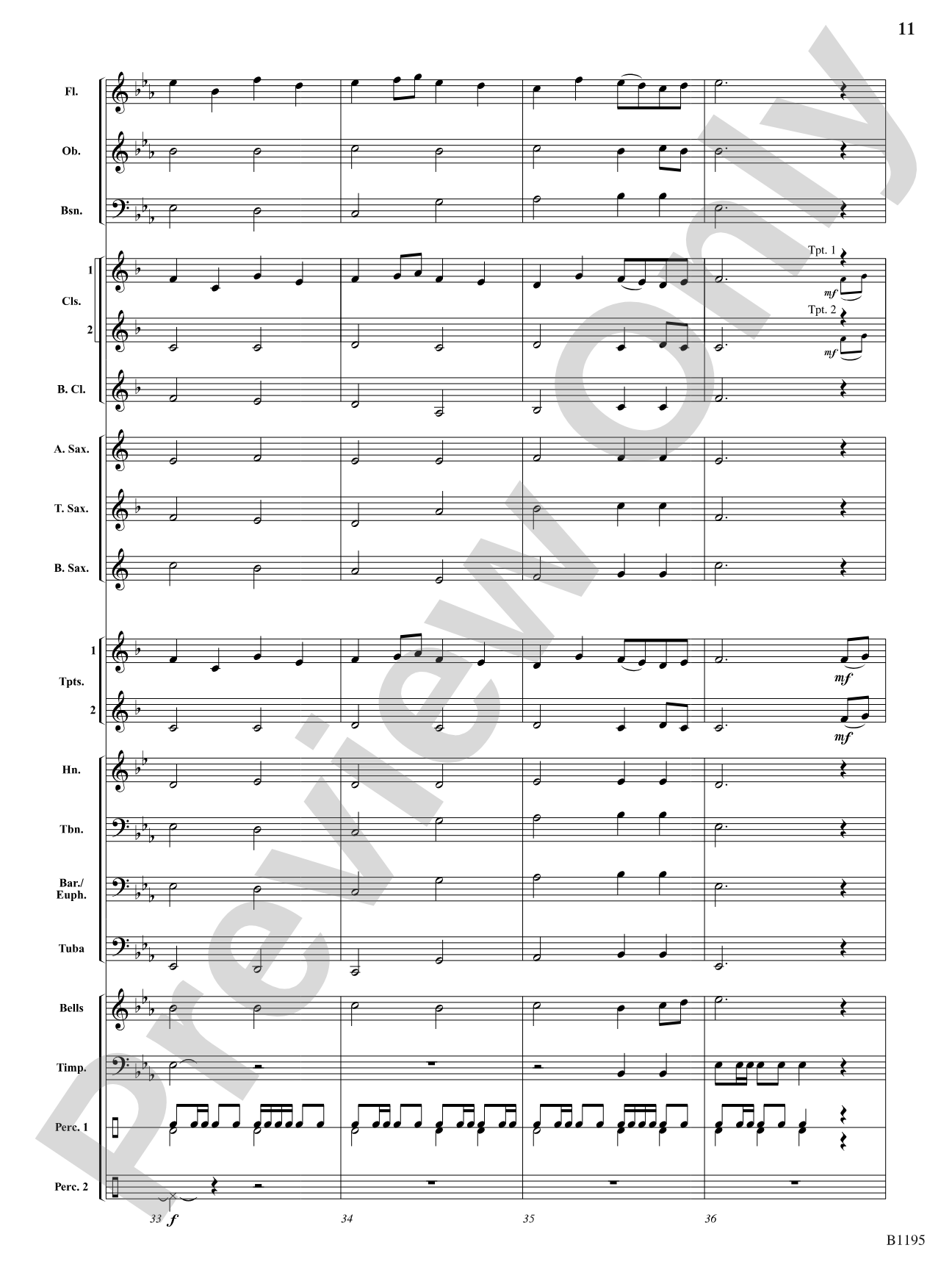 Procession for a New Day: Concert Band Conductor Score & Parts