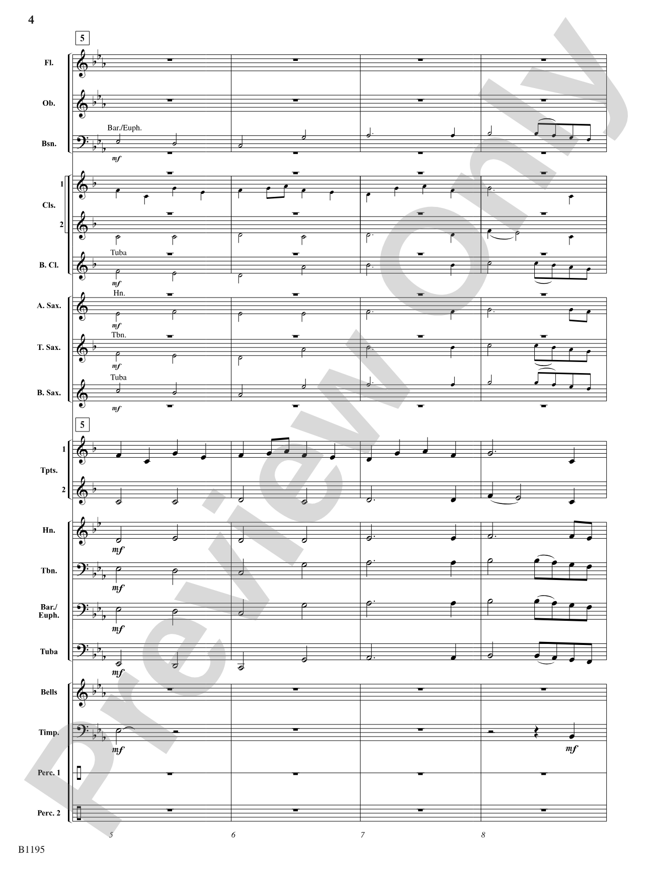 Procession for a New Day: Concert Band Conductor Score & Parts