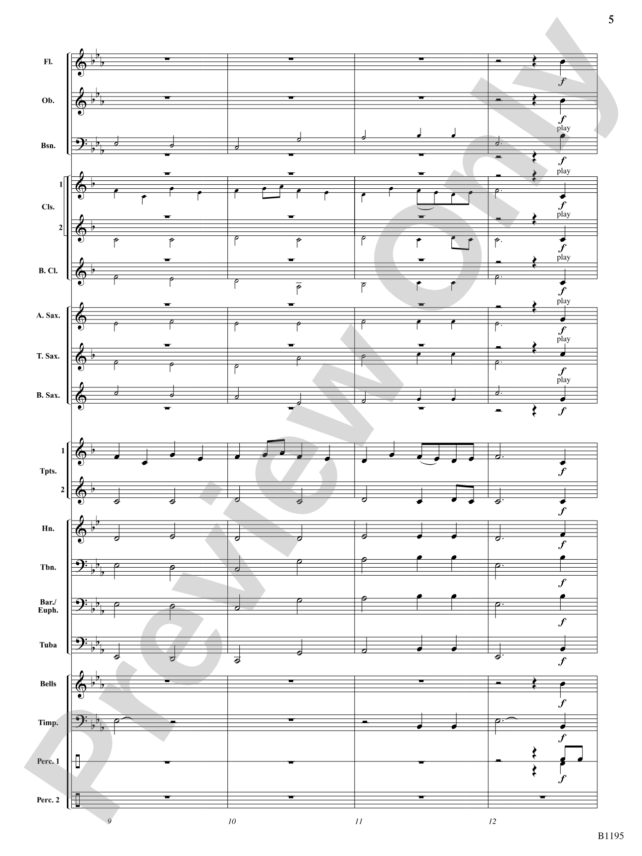 Procession for a New Day: Concert Band Conductor Score & Parts