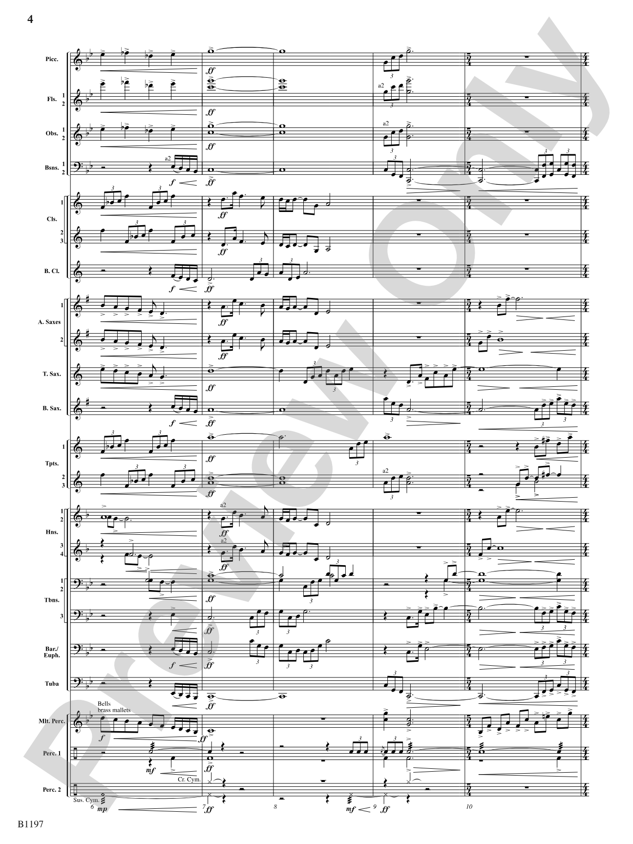 Symphonic Episodes: Concert Band Conductor Score & Parts