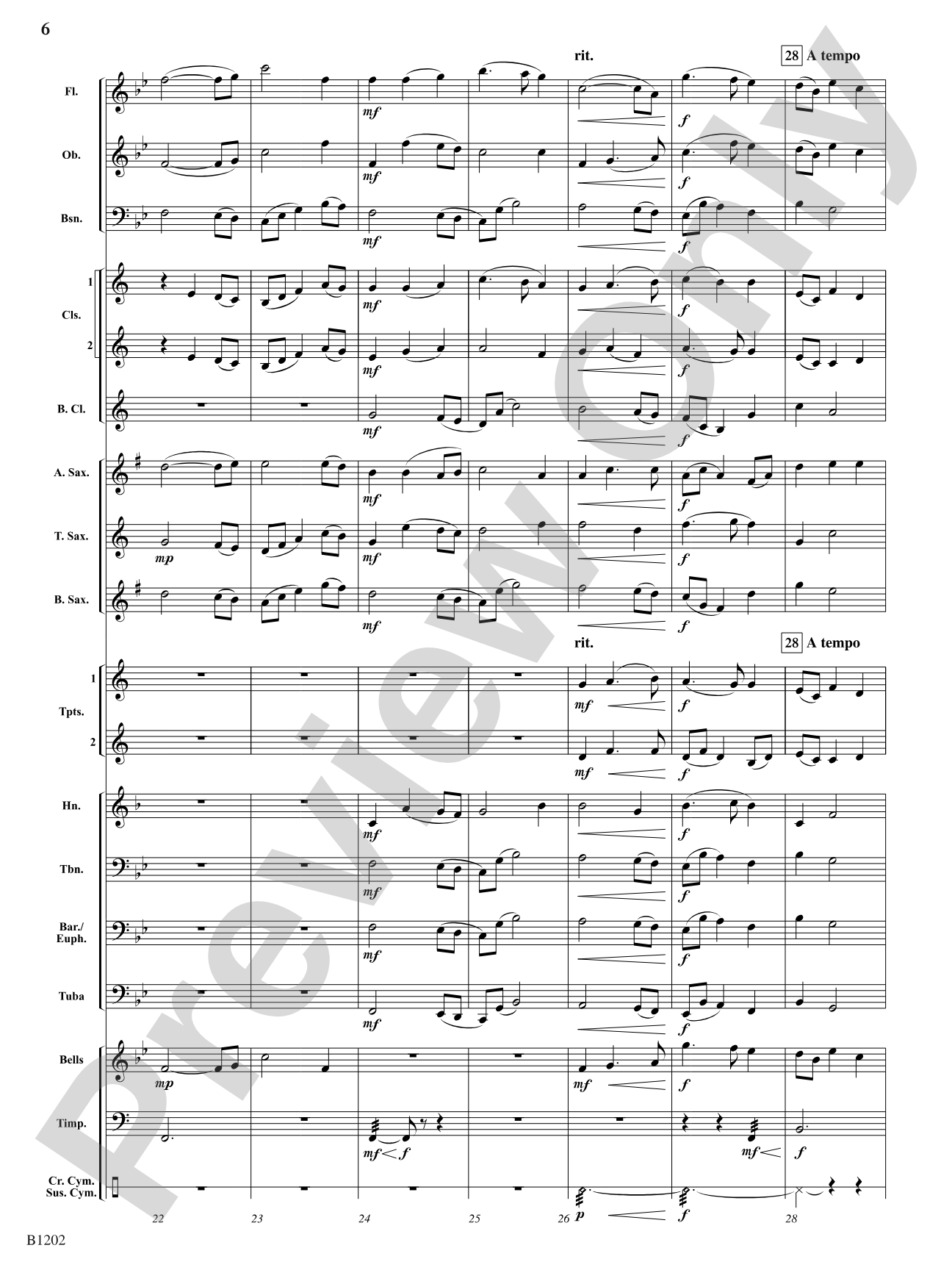 Nimrod: Concert Band Conductor Score & Parts
