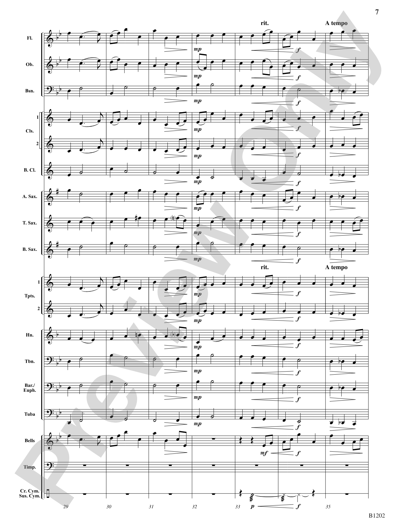 Nimrod: Concert Band Conductor Score & Parts