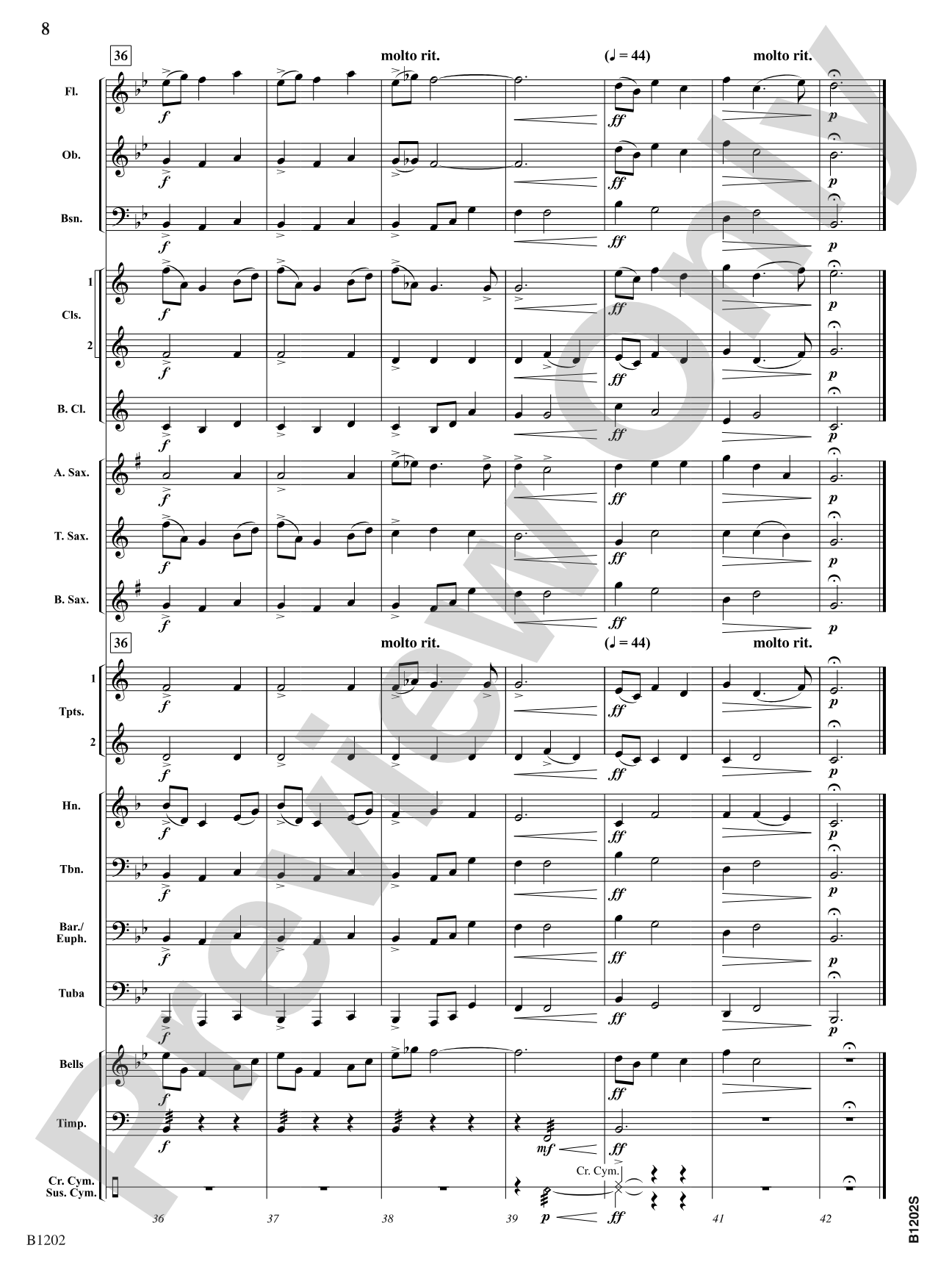 Nimrod: Concert Band Conductor Score & Parts