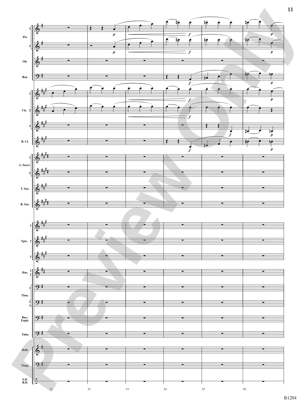 Menuetto (from Symphony No. 40 in G Minor, K 500): Concert Band Conductor Score & Parts