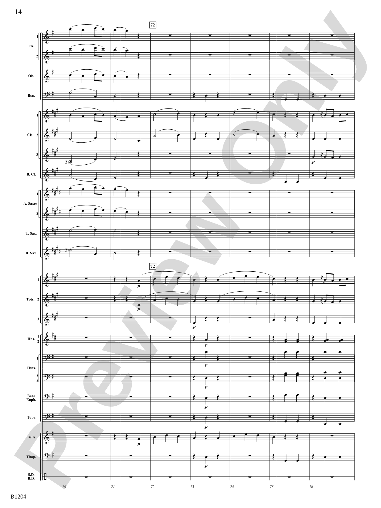 Menuetto (from Symphony No. 40 in G Minor, K 500): Concert Band Conductor Score & Parts