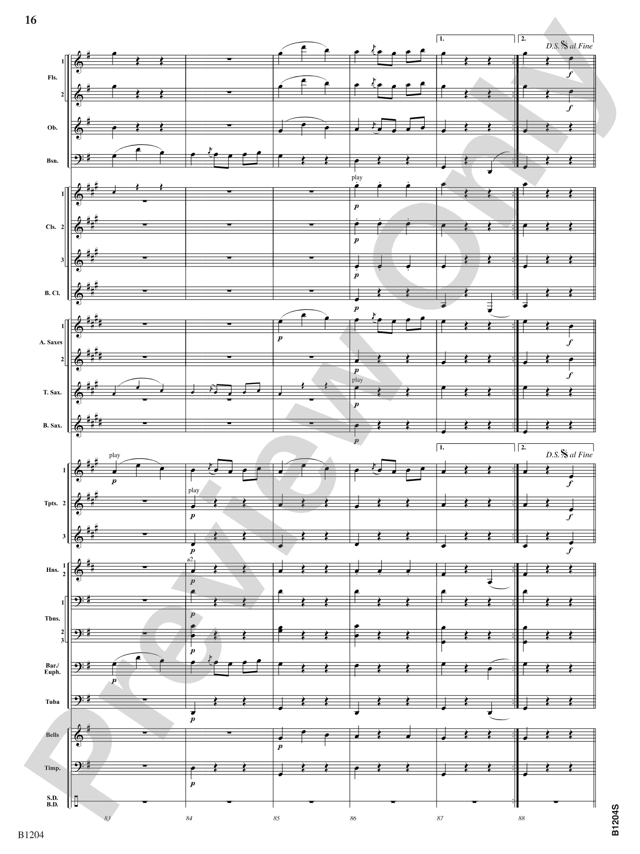 Menuetto (from Symphony No. 40 in G Minor, K 500): Concert Band Conductor Score & Parts