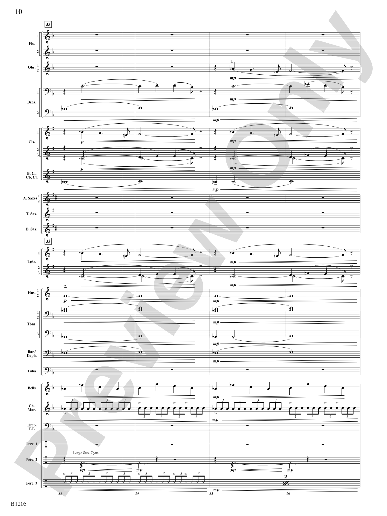 Of Men and the Sea: Concert Band Conductor Score & Parts