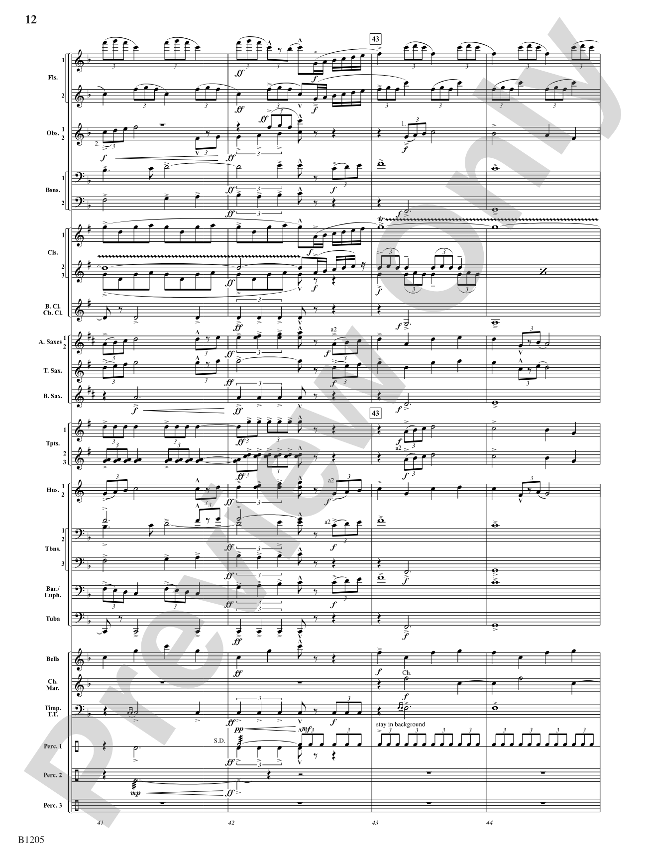 Of Men and the Sea: Concert Band Conductor Score & Parts