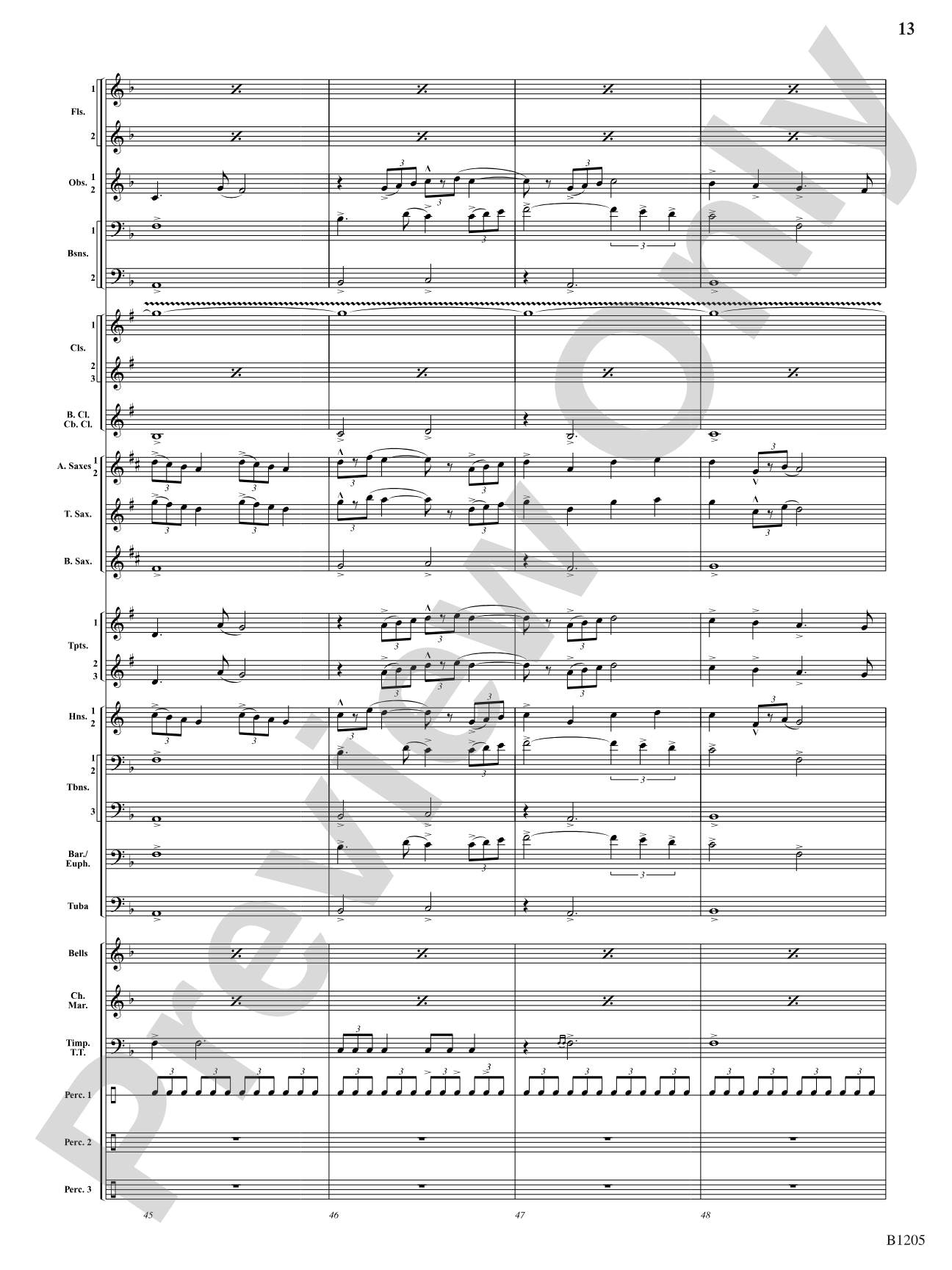 Of Men and the Sea: Concert Band Conductor Score & Parts