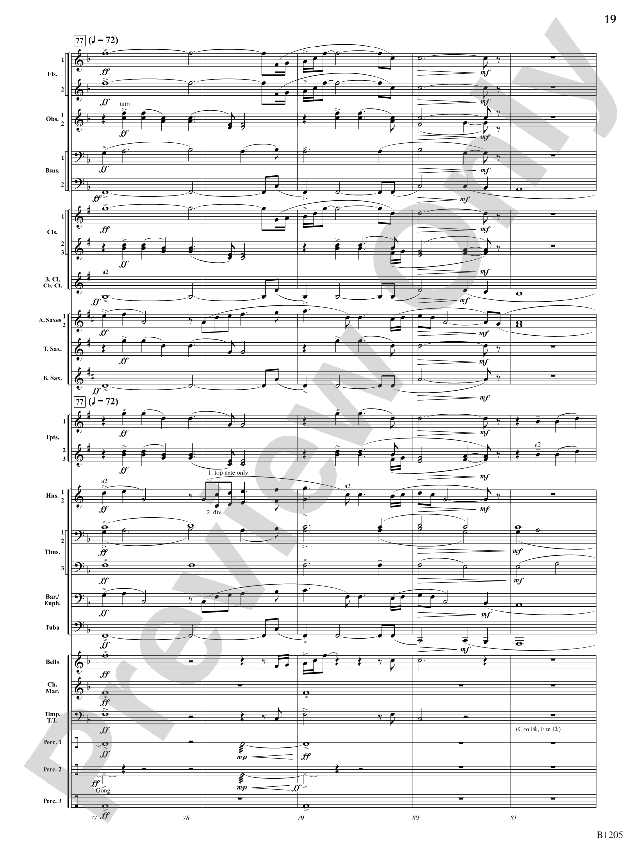 Of Men and the Sea: Concert Band Conductor Score & Parts