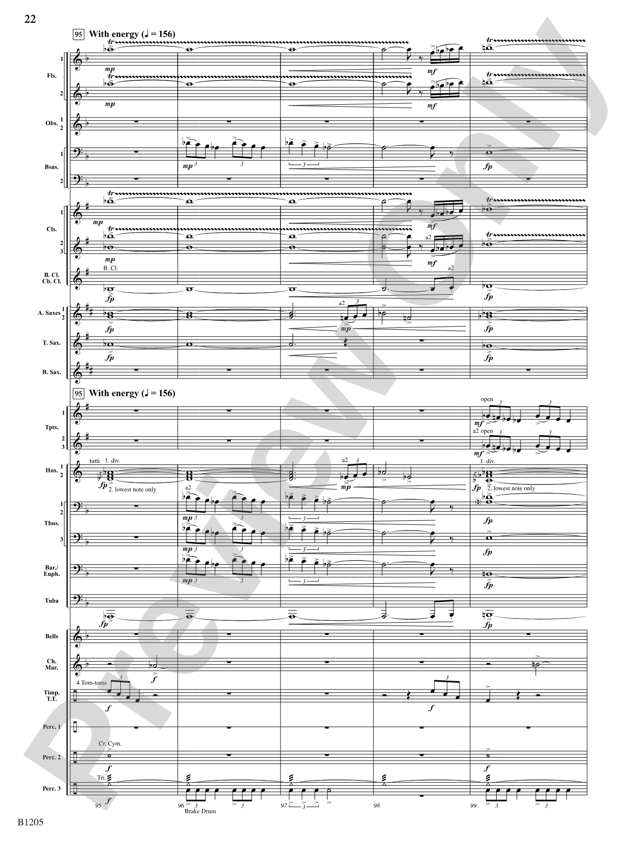 Of Men and the Sea: Concert Band Conductor Score & Parts