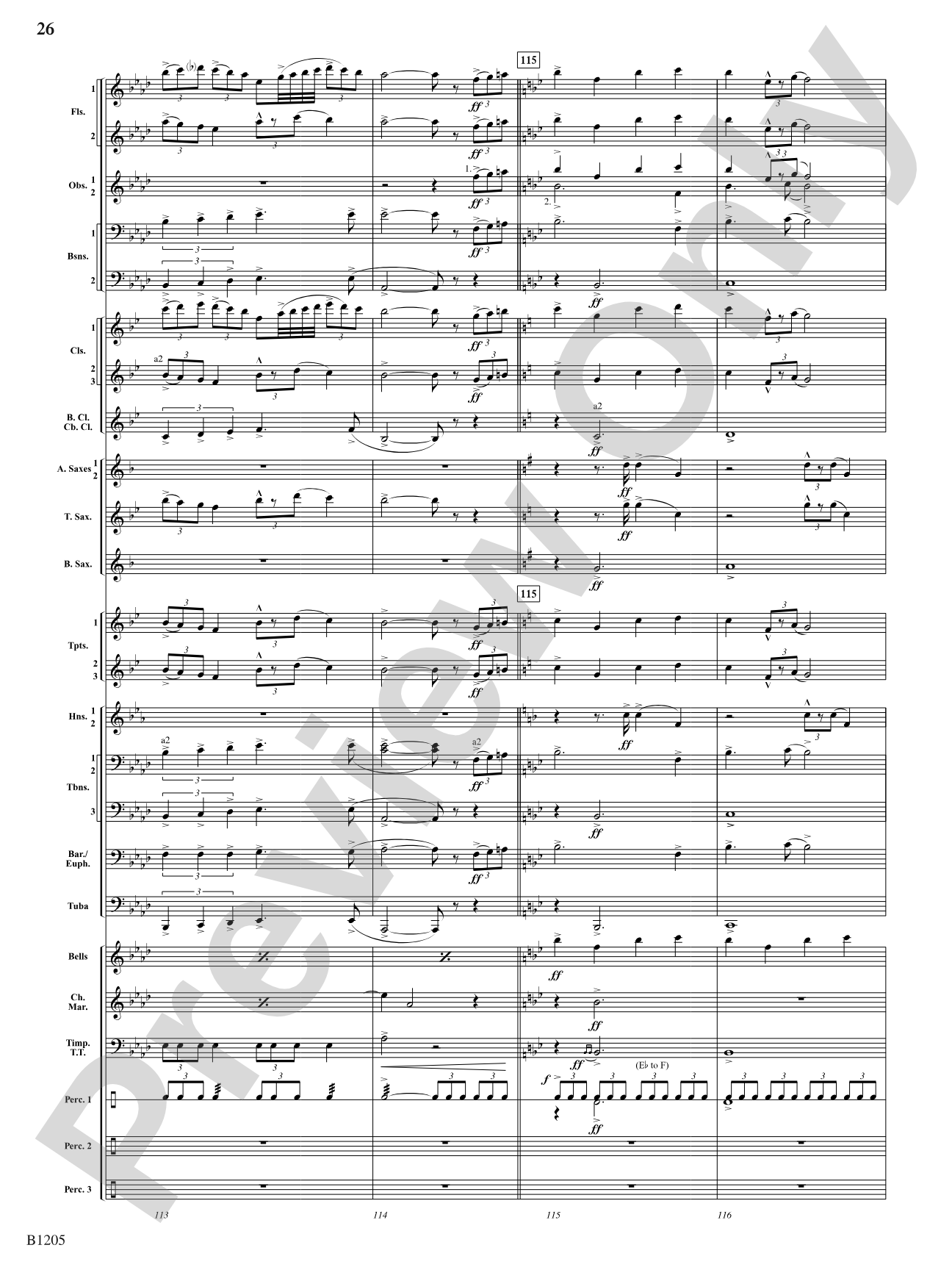 Of Men and the Sea: Concert Band Conductor Score & Parts