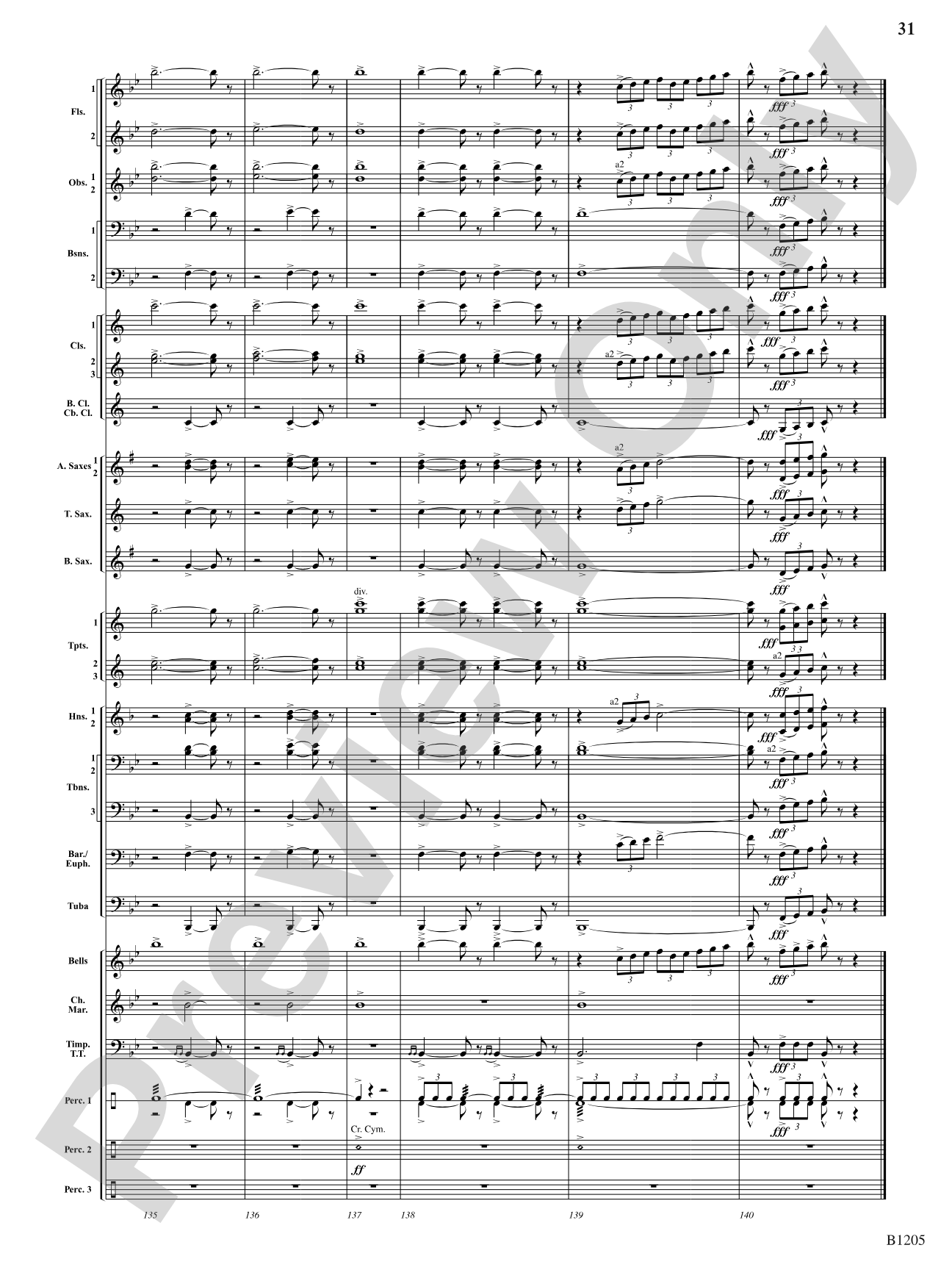 Of Men and the Sea: Concert Band Conductor Score & Parts