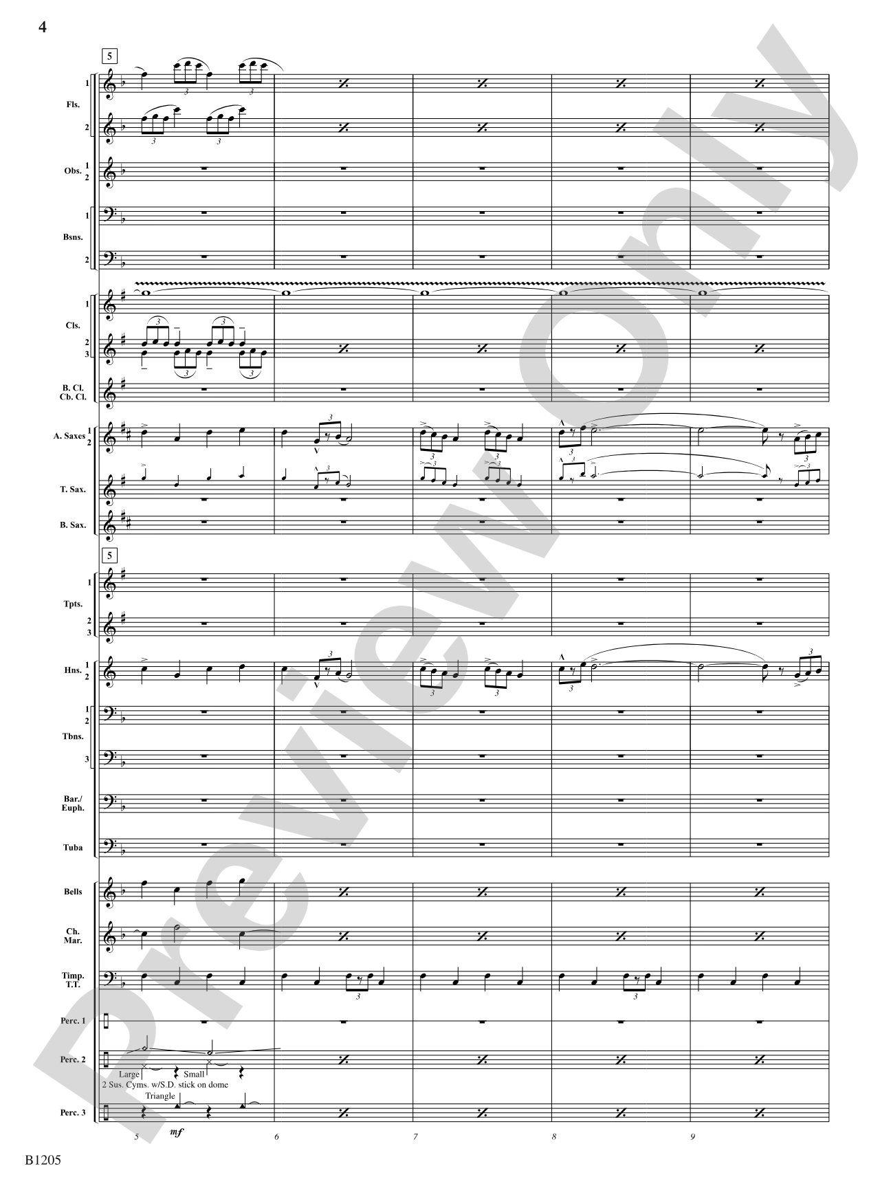 Of Men and the Sea: Concert Band Conductor Score & Parts
