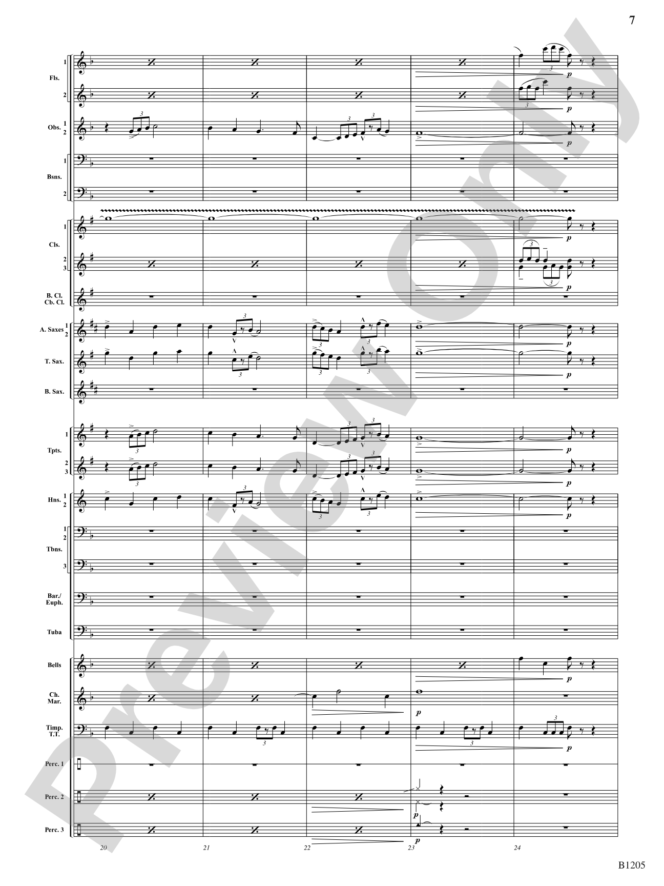Of Men and the Sea: Concert Band Conductor Score & Parts